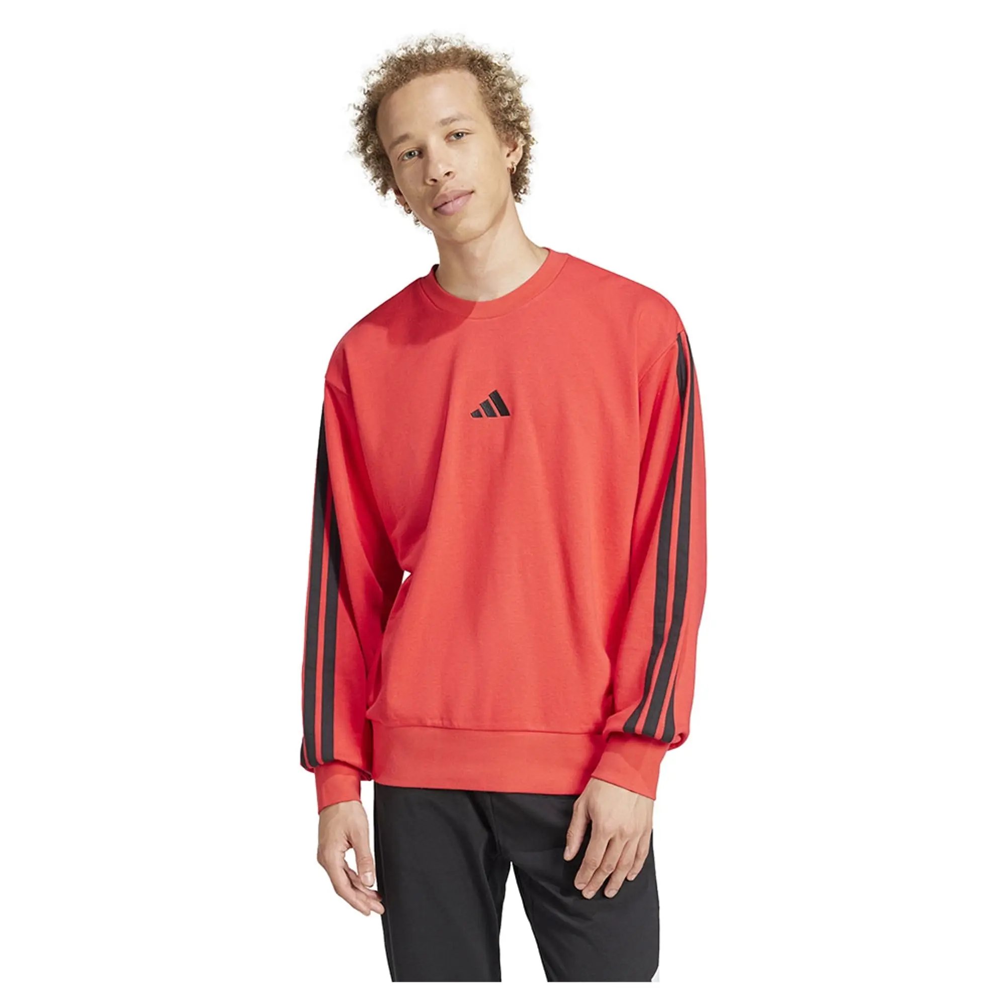 Adidas Essentials 3 Stripes French Terry Sweatshirt