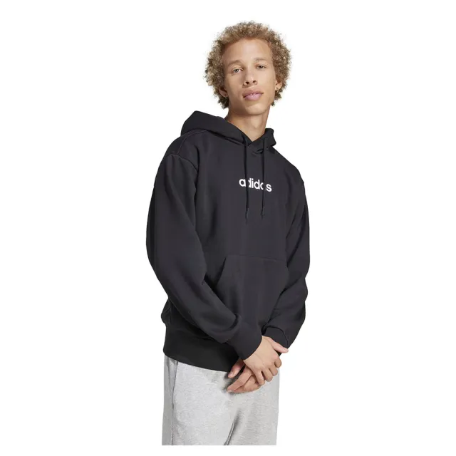 Adidas Essentials Linear Fleece Hoodie | JN1759 | FOOTY.COM