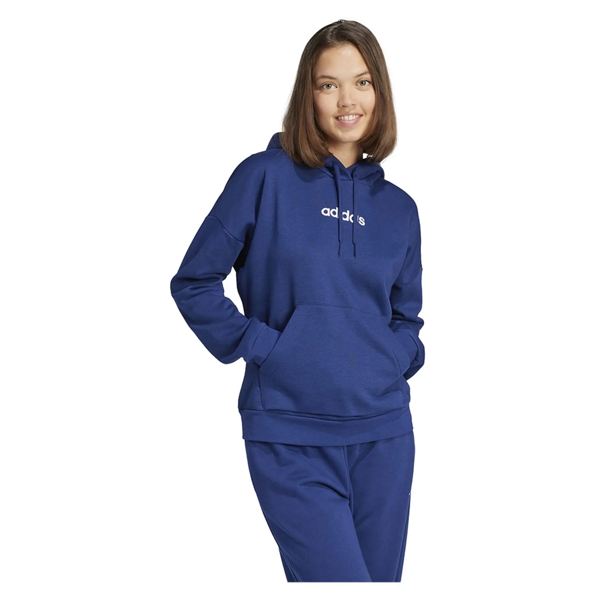 Adidas Essentials Linear Fleece Hoodie