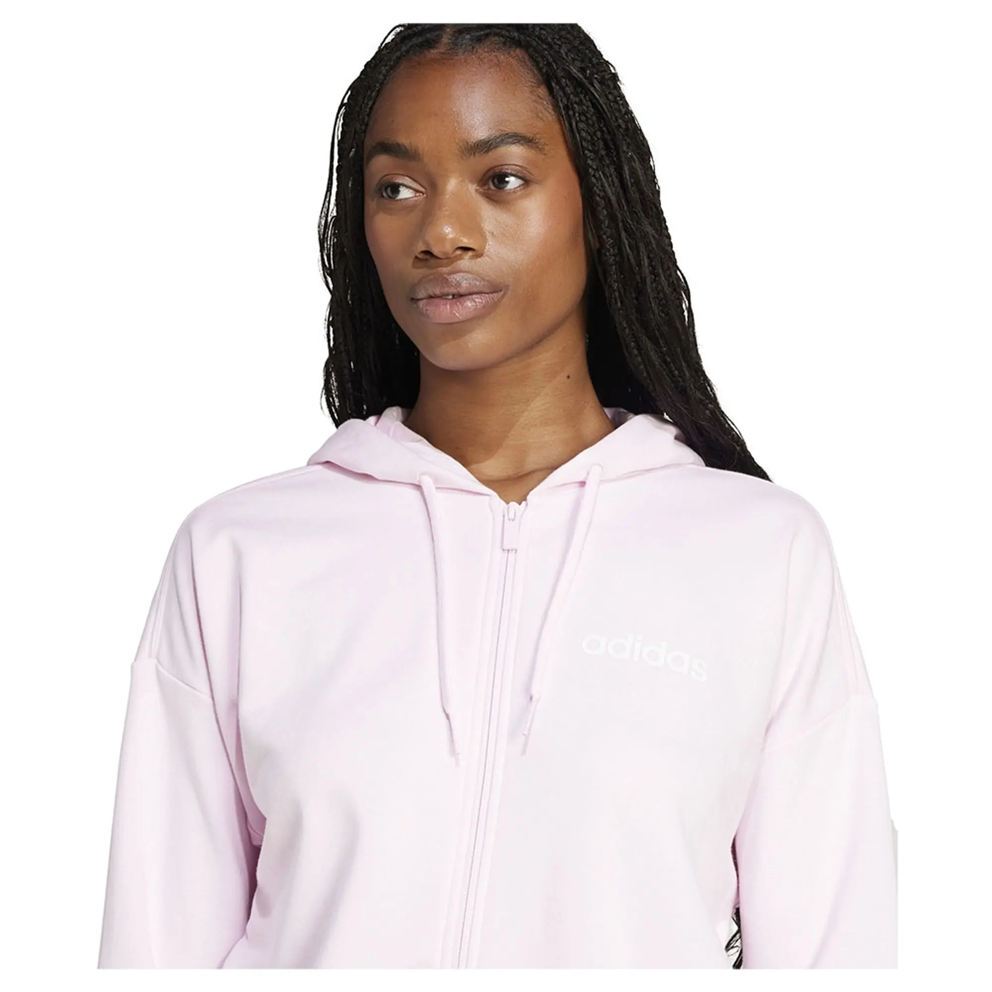 Adidas Essentials Linear French Terry Full Zip Sweatshirt