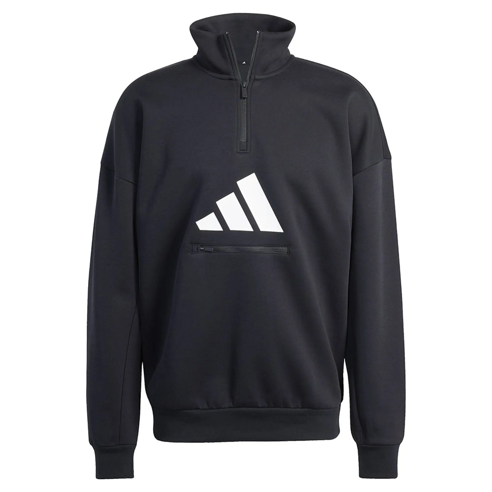 Adidas Future Icons 3 Bar Logo Half Zip Sweatshirt