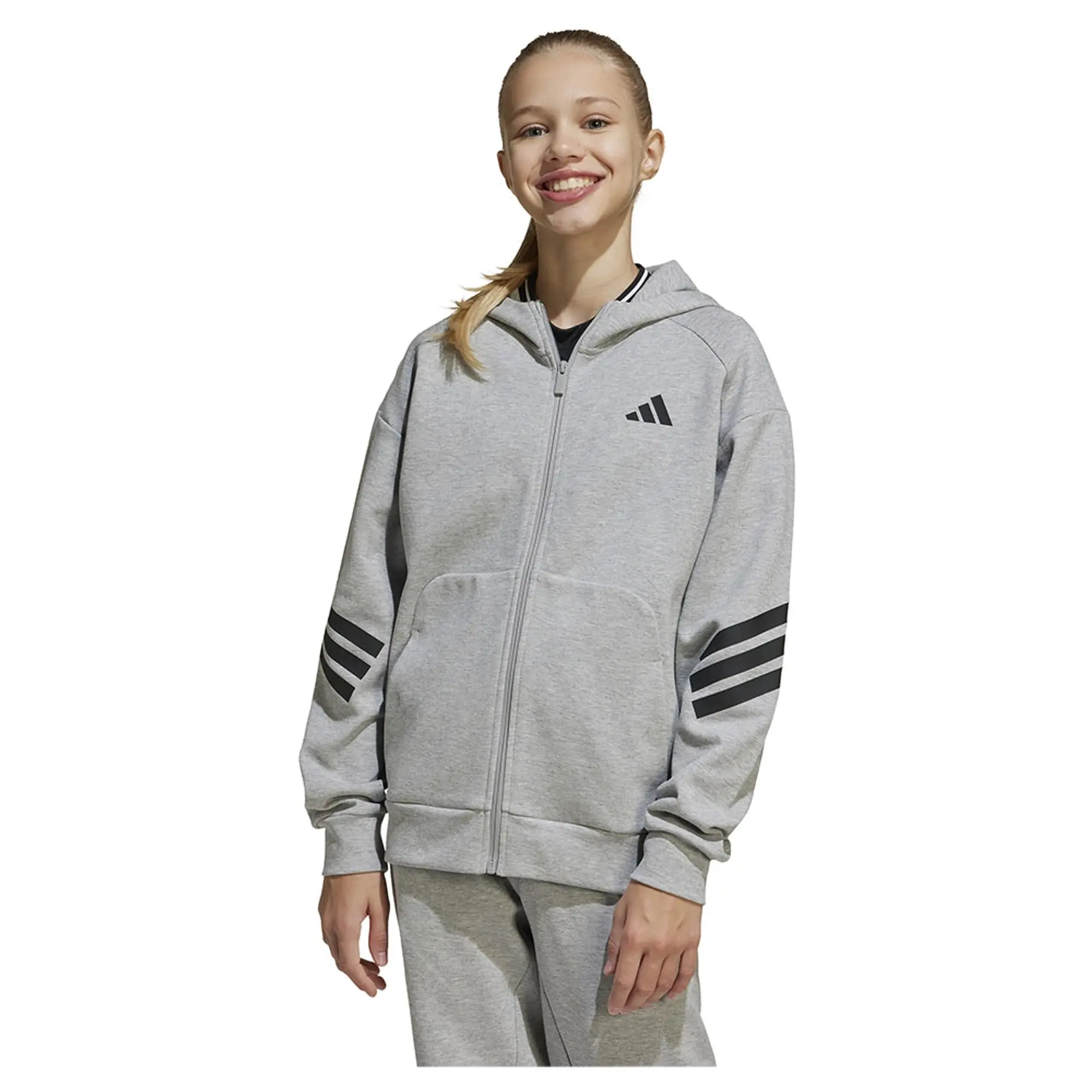 Adidas Future Icons 3 Stripes Full Zip Sweatshirt