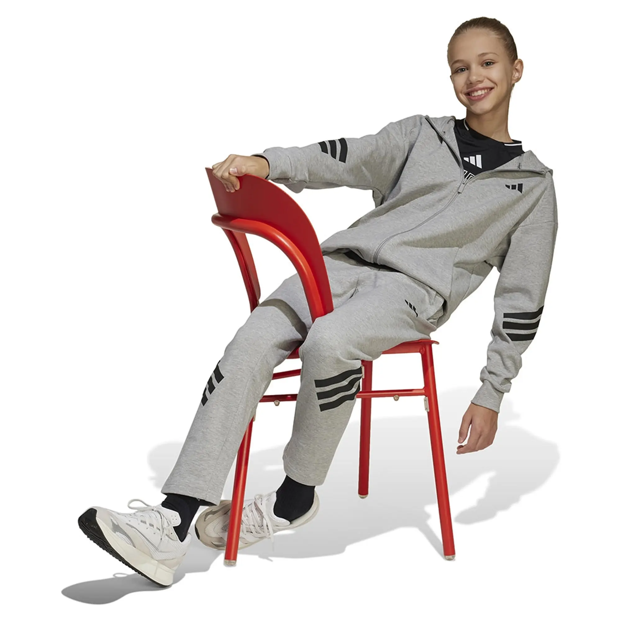 Adidas Future Icons 3 Stripes Full Zip Sweatshirt