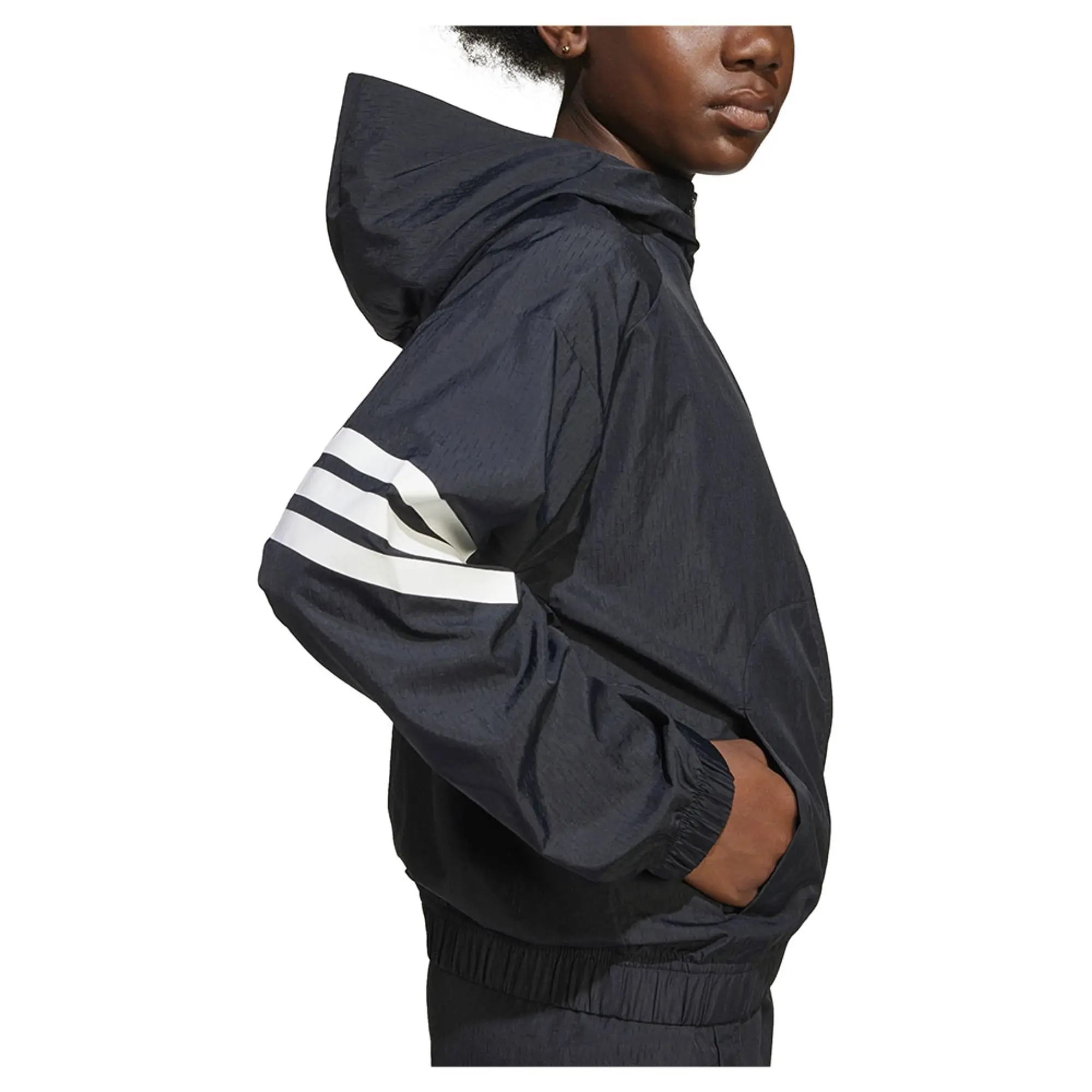 Adidas Future Icons 3 Stripes Woven Full Zip Sweatshirt