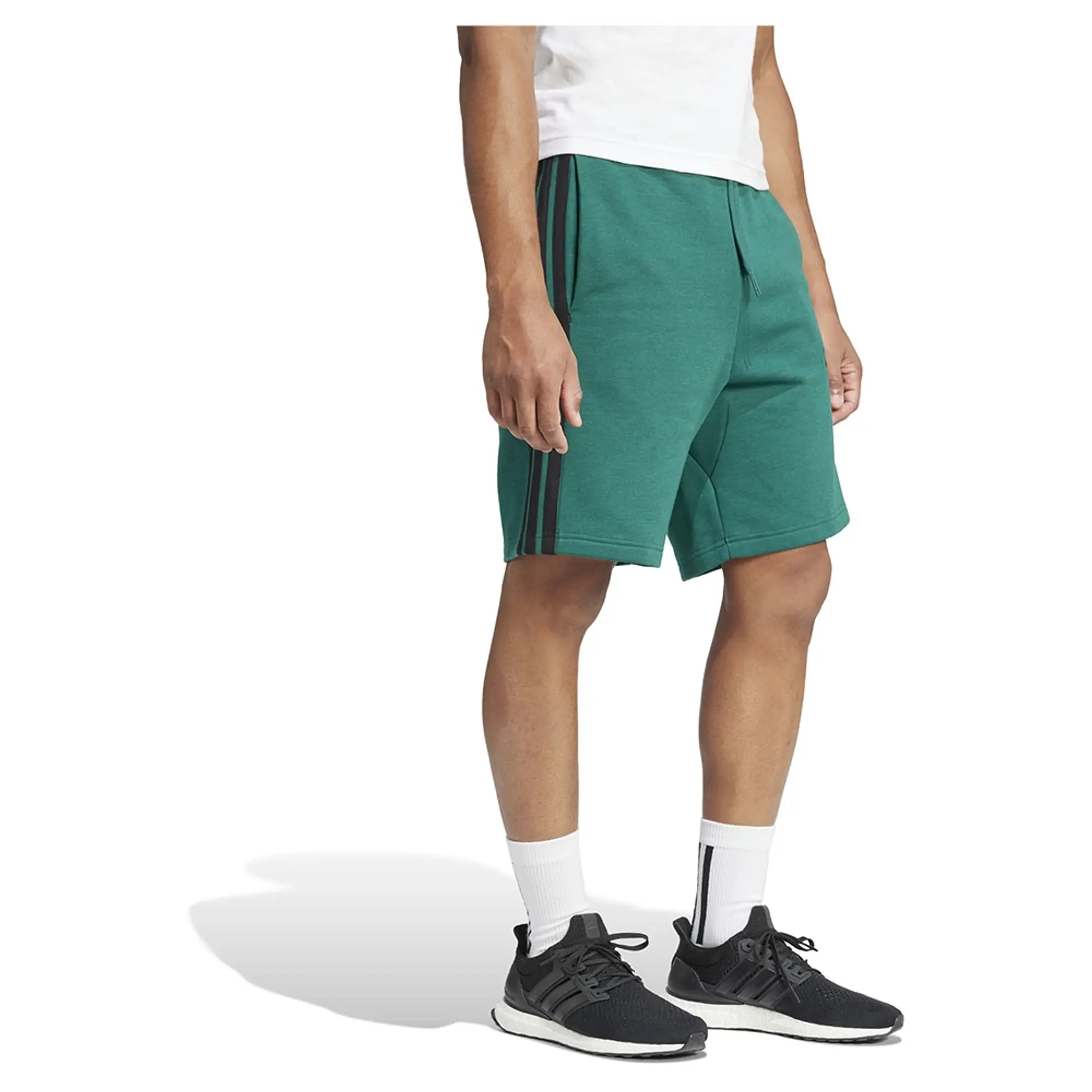 Adidas Essentials 3 Stripes Fleece Shorts