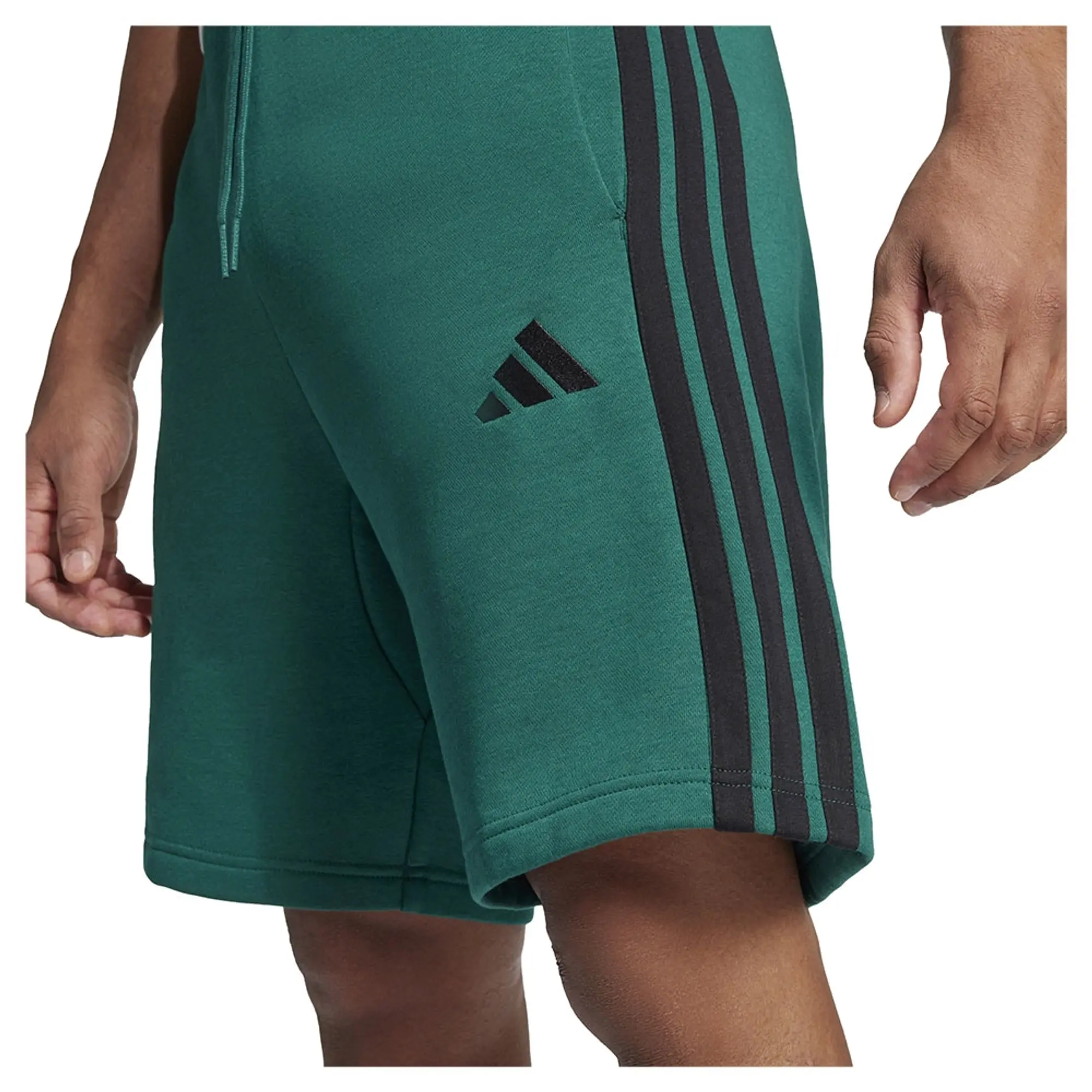 Adidas Essentials 3 Stripes Fleece Shorts