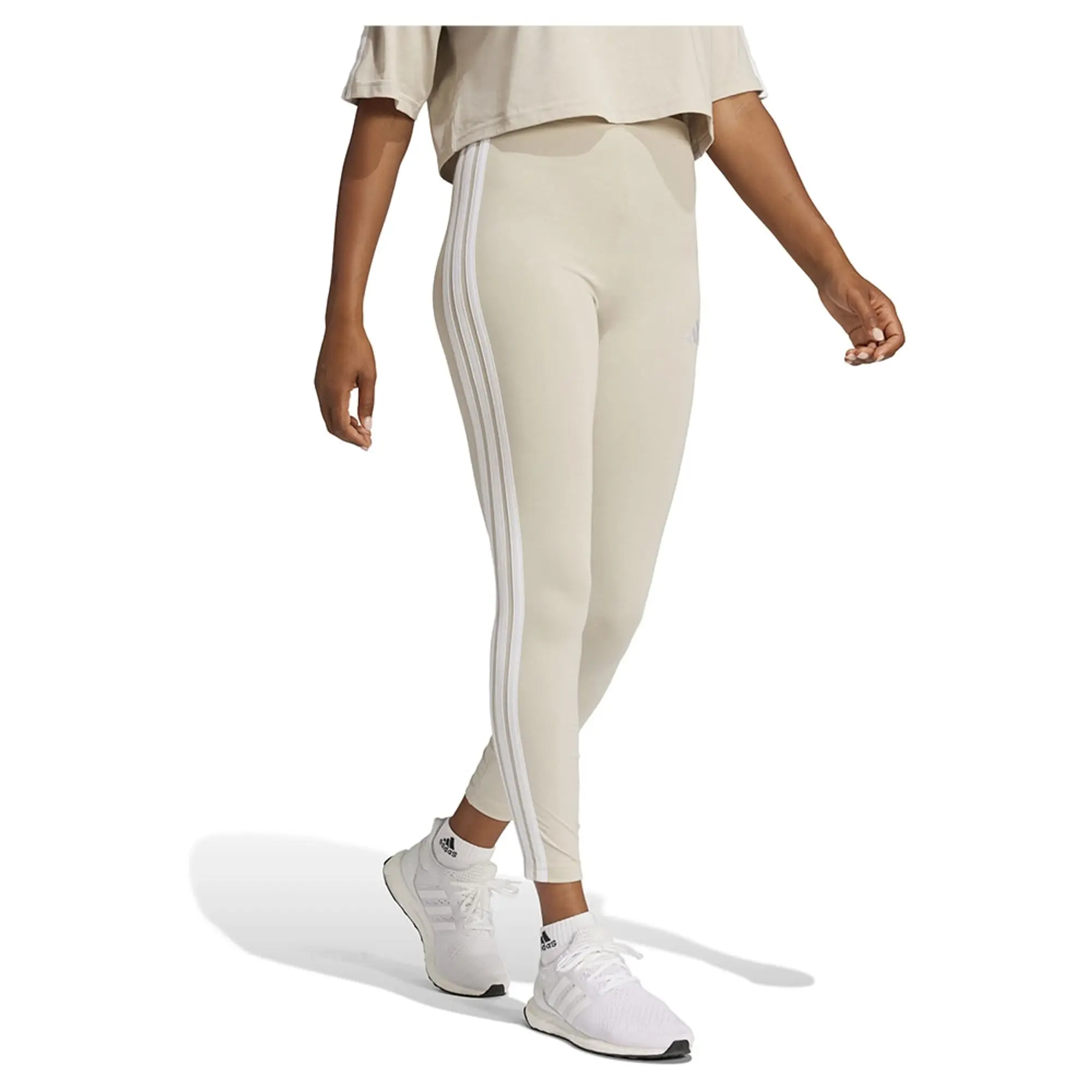 Adidas Essentials 3 Stripes Cotton Leggings
