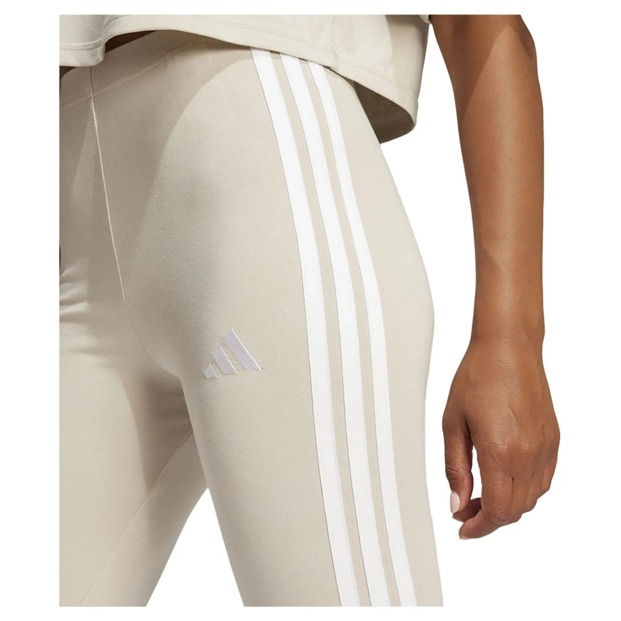 Adidas Essentials 3 Stripes Cotton Leggings