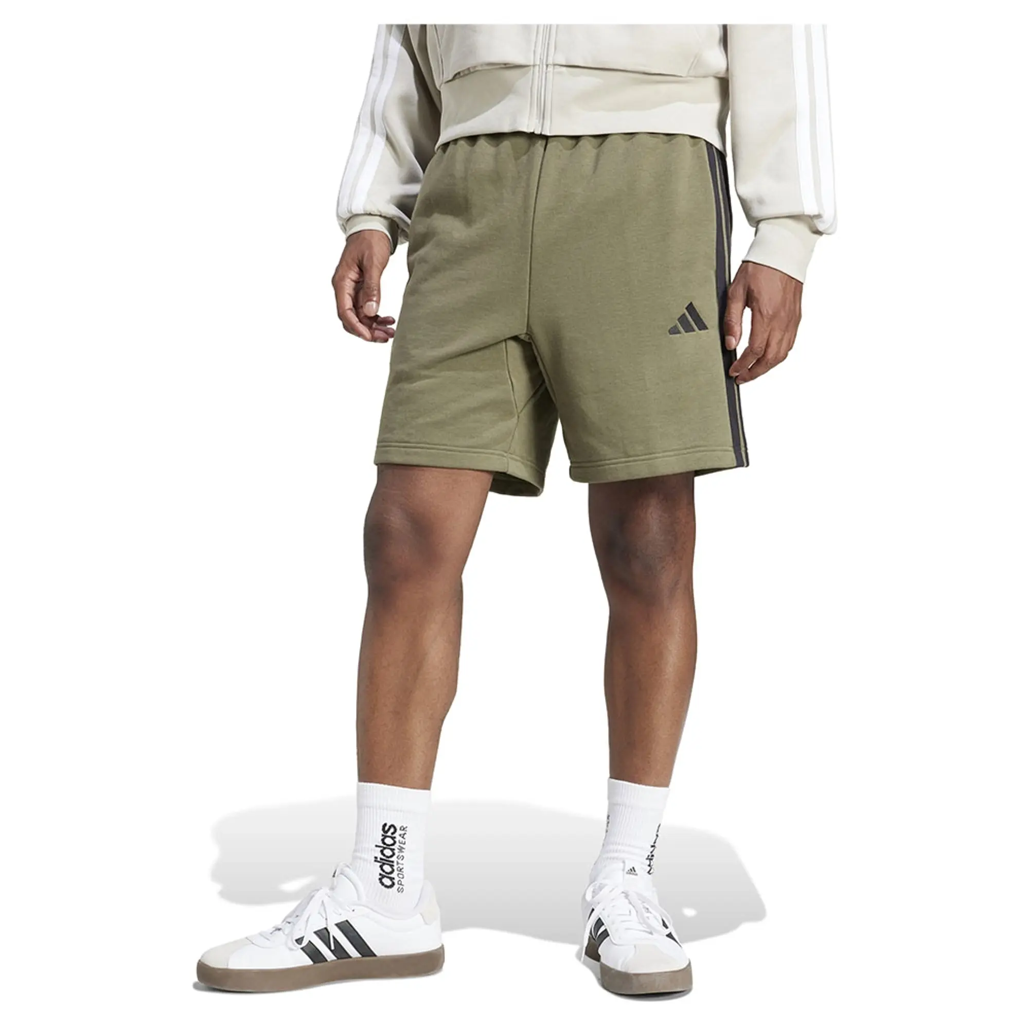 Adidas Essential 3 Stripes French Terry Shorts