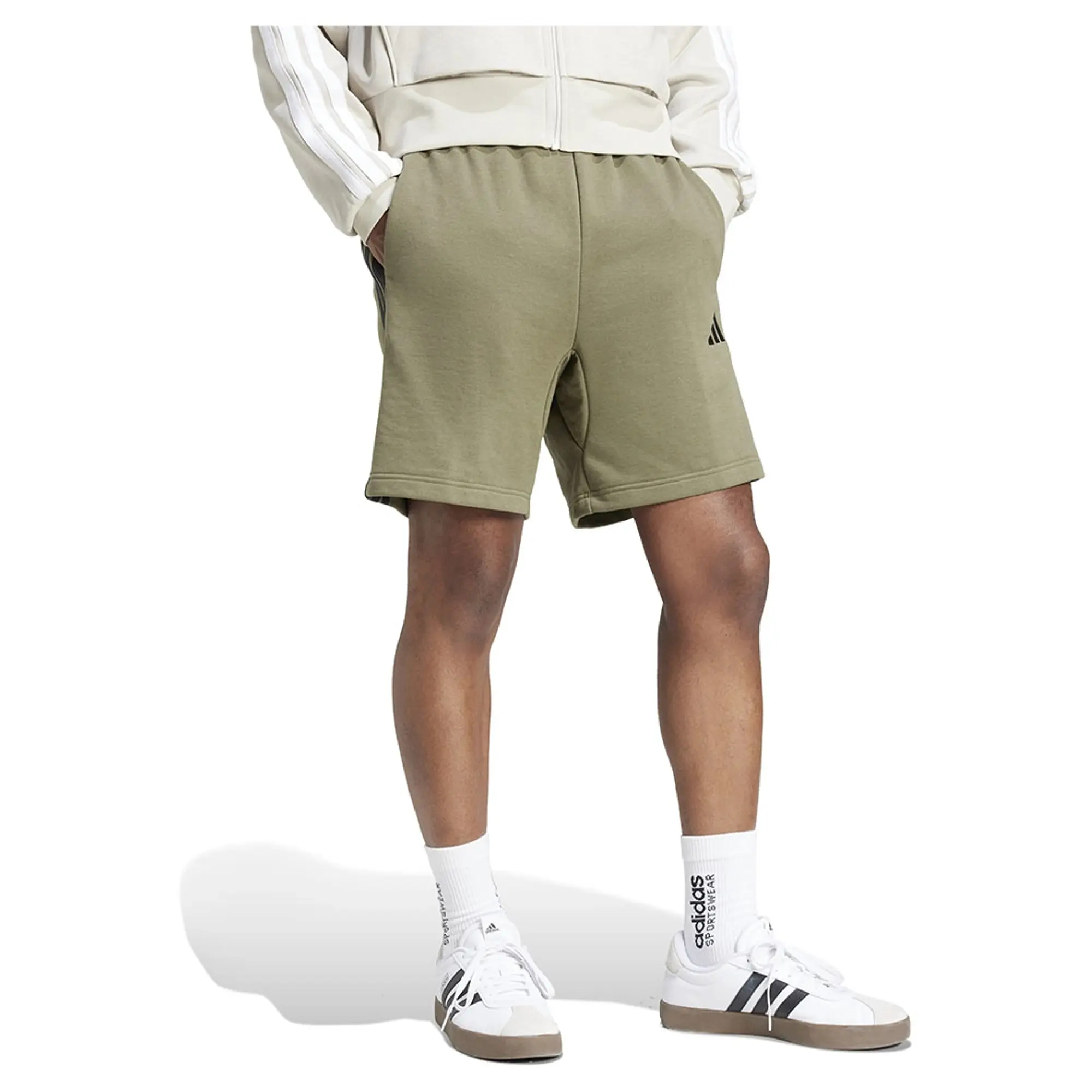 Adidas Essential 3 Stripes French Terry Shorts