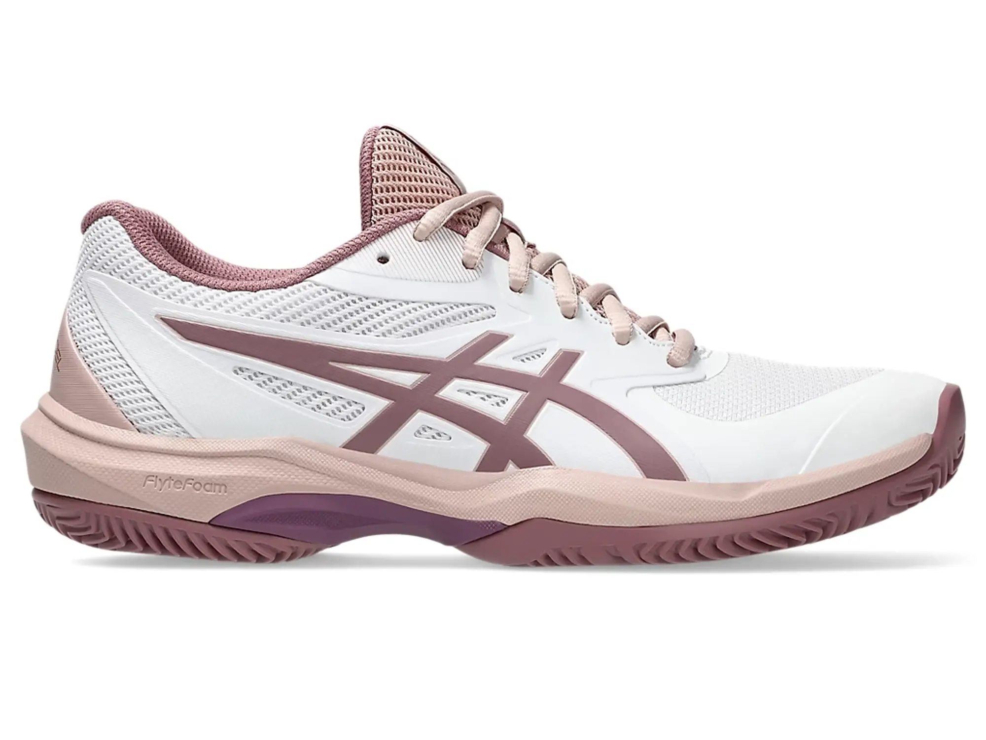 Asics Women's Padel Shoes Gel Game 9 - White/Pink/White