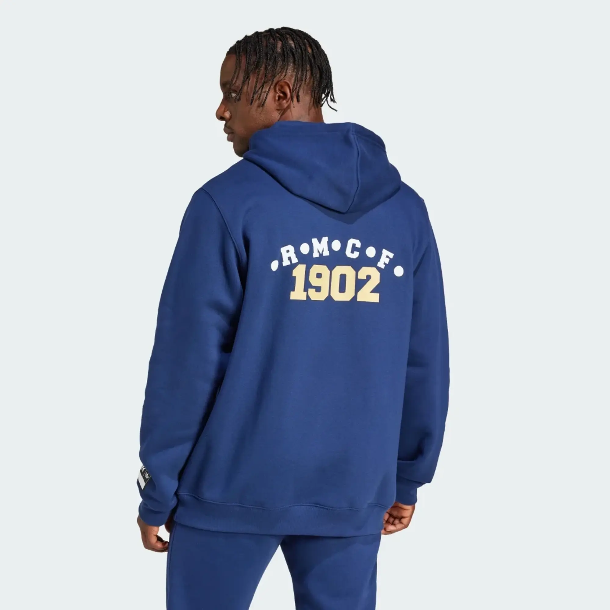 Adidas Originals Real Madrid Vrct Hoodie In Blue
