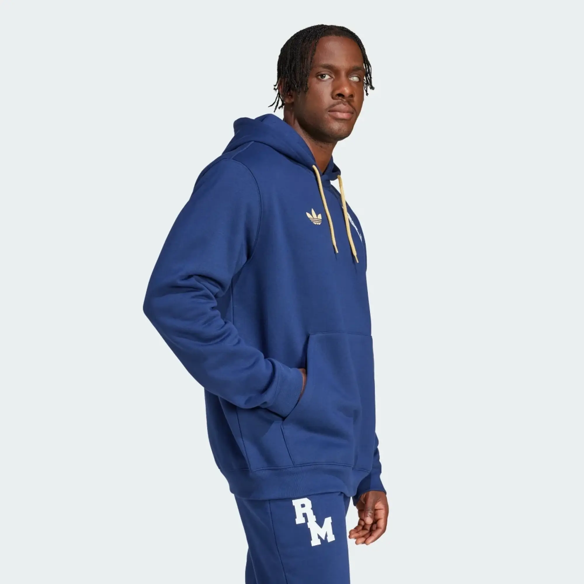 Adidas Originals Real Madrid Vrct Hoodie In Blue