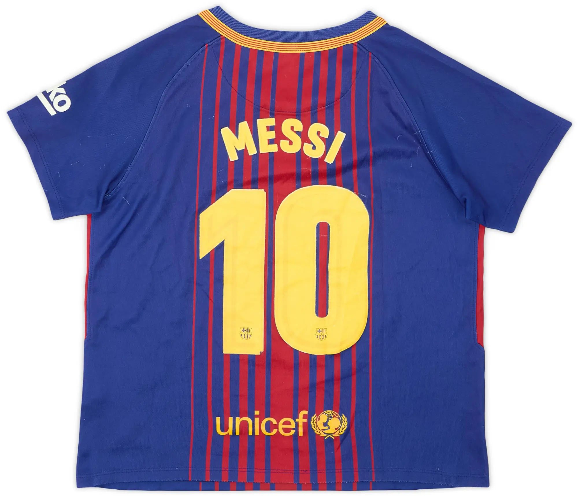 Nike 2017 18 Barcelona Home Shirt Messi 10 6 10 6 7 years BARH17 956 FOOTY.COM