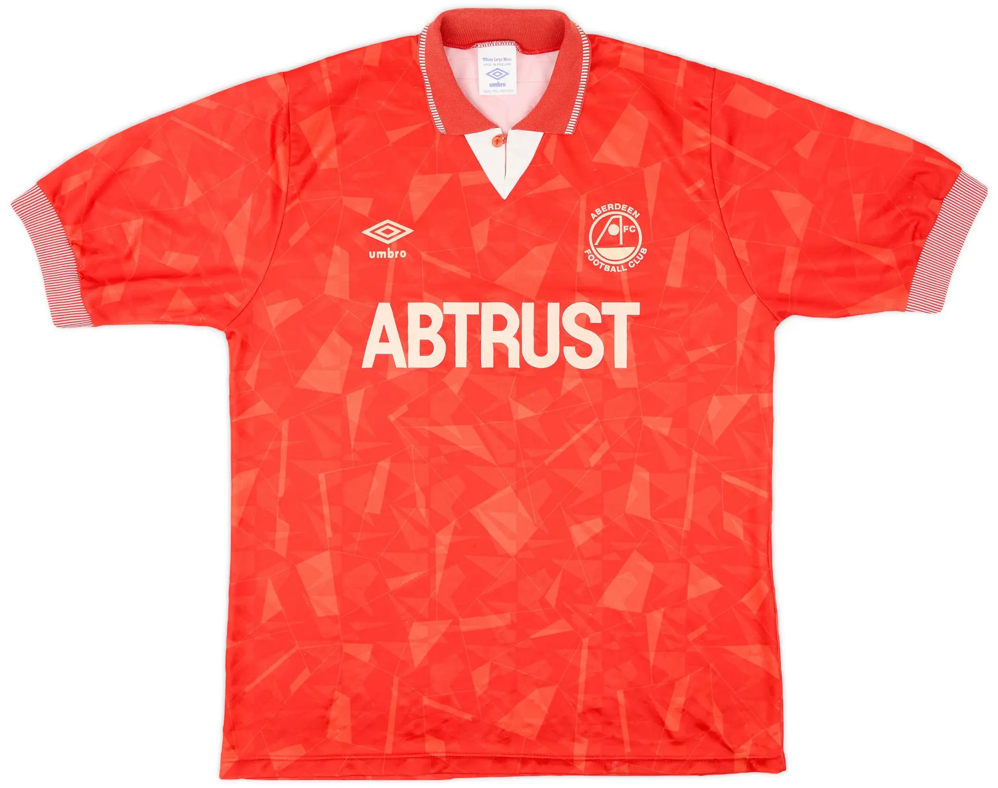 Umbro 1990-91 Aberdeen Home Shirt - 7/10 - (L)