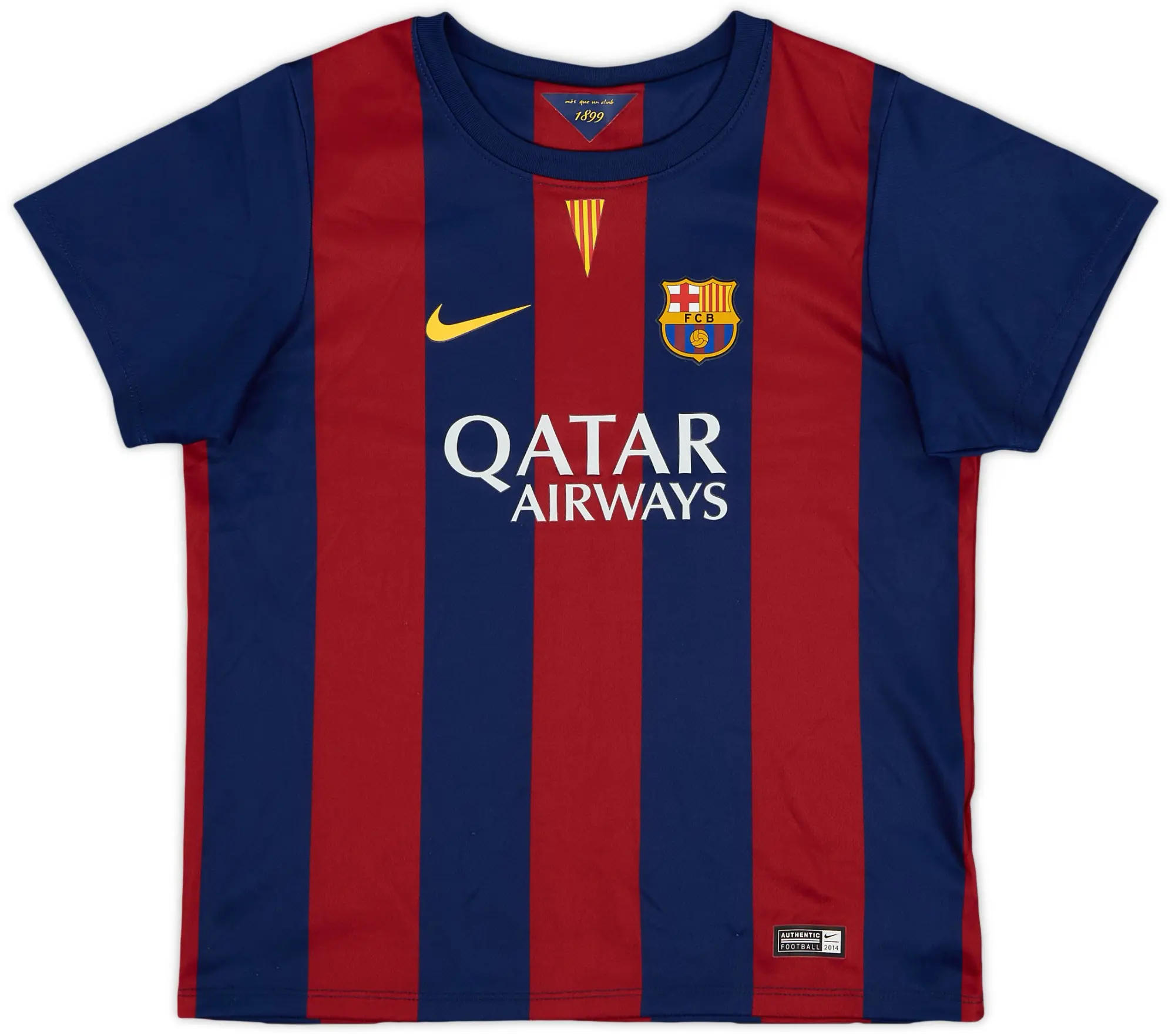 Nike 2014-15 Barcelona Home Shirt - 9/10 - (L.Boys)