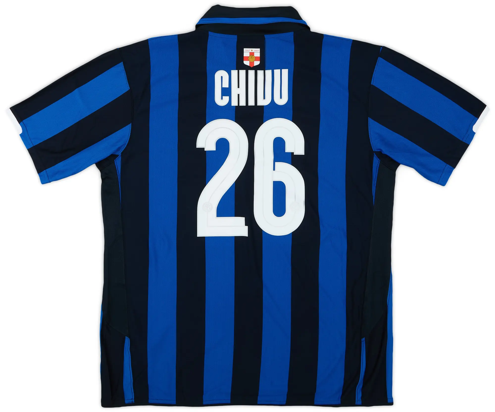 Nike 2007-08 Inter Milan Centenary Home Shirt Chivu #26 (XXL)