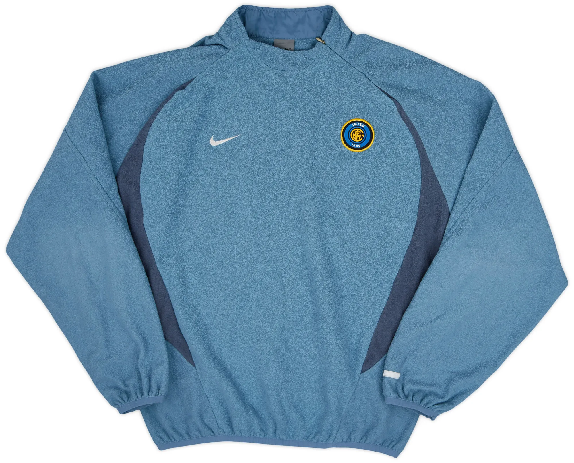 2002-03 Inter Milan Nike 1/4 Zip Fleece Sweat Top - 9/10 - (M