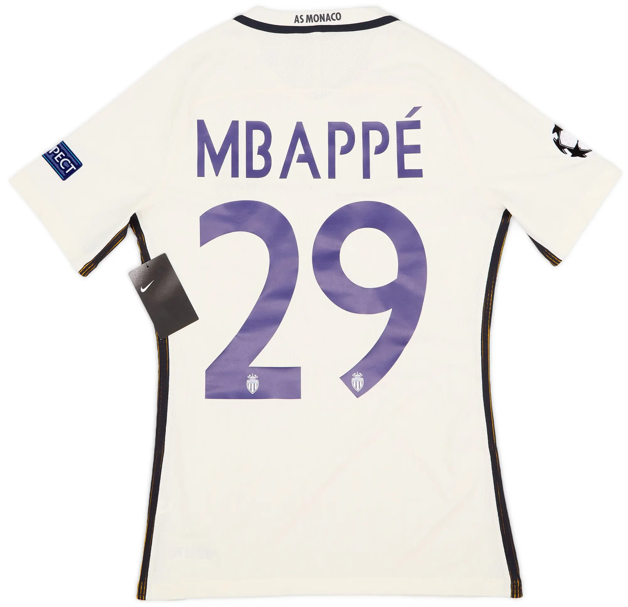 Nike 2016-17 Monaco Player Issue Away Shirt Mbappe #29 (M)