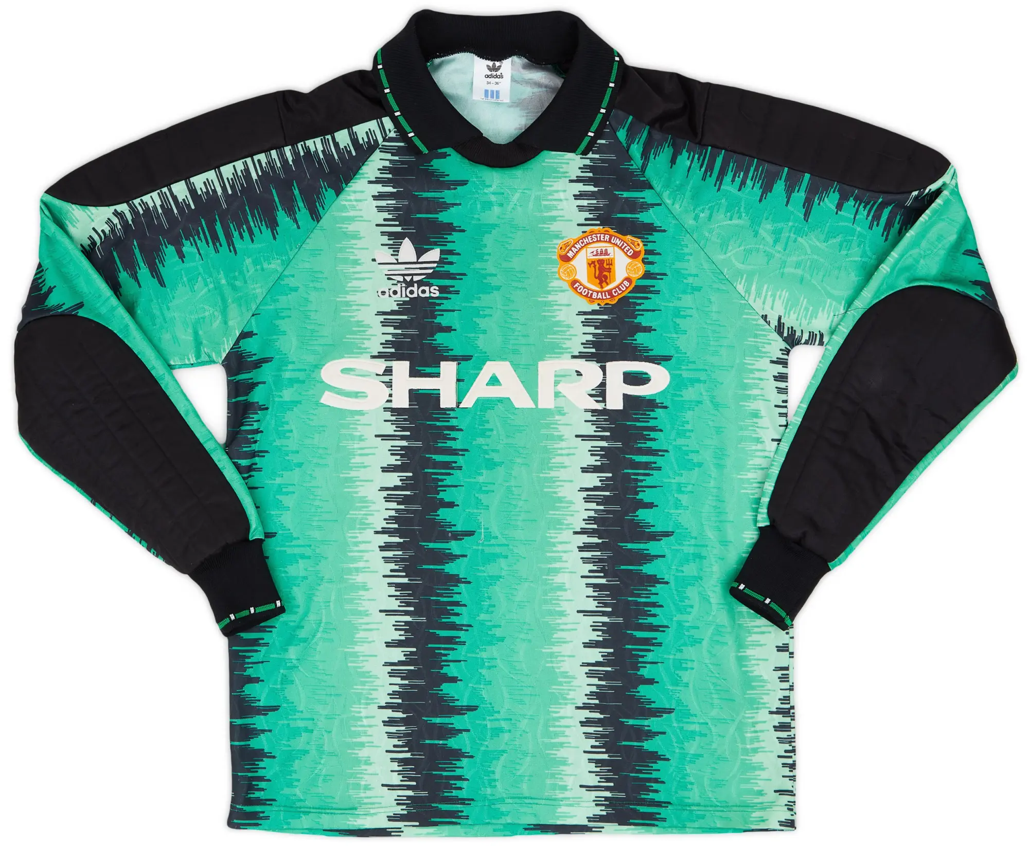 adidas 1990-92 Manchester United GK Shirt - 9/10 - (S)