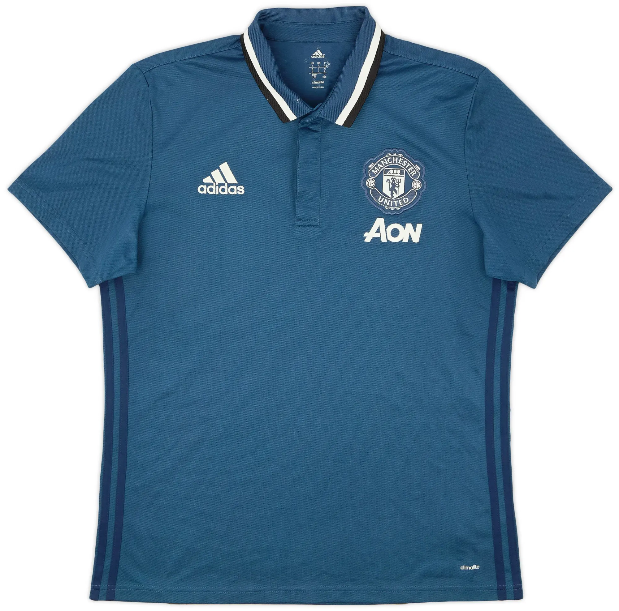 2015-16 Manchester United adidas Polo Shirt - 7/10 - (L)