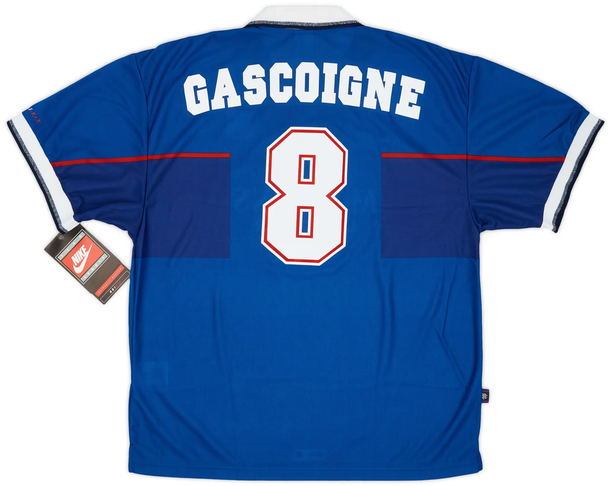 Nike 1997-99 Rangers Home Shirt Gascoigne #8 (XXL)