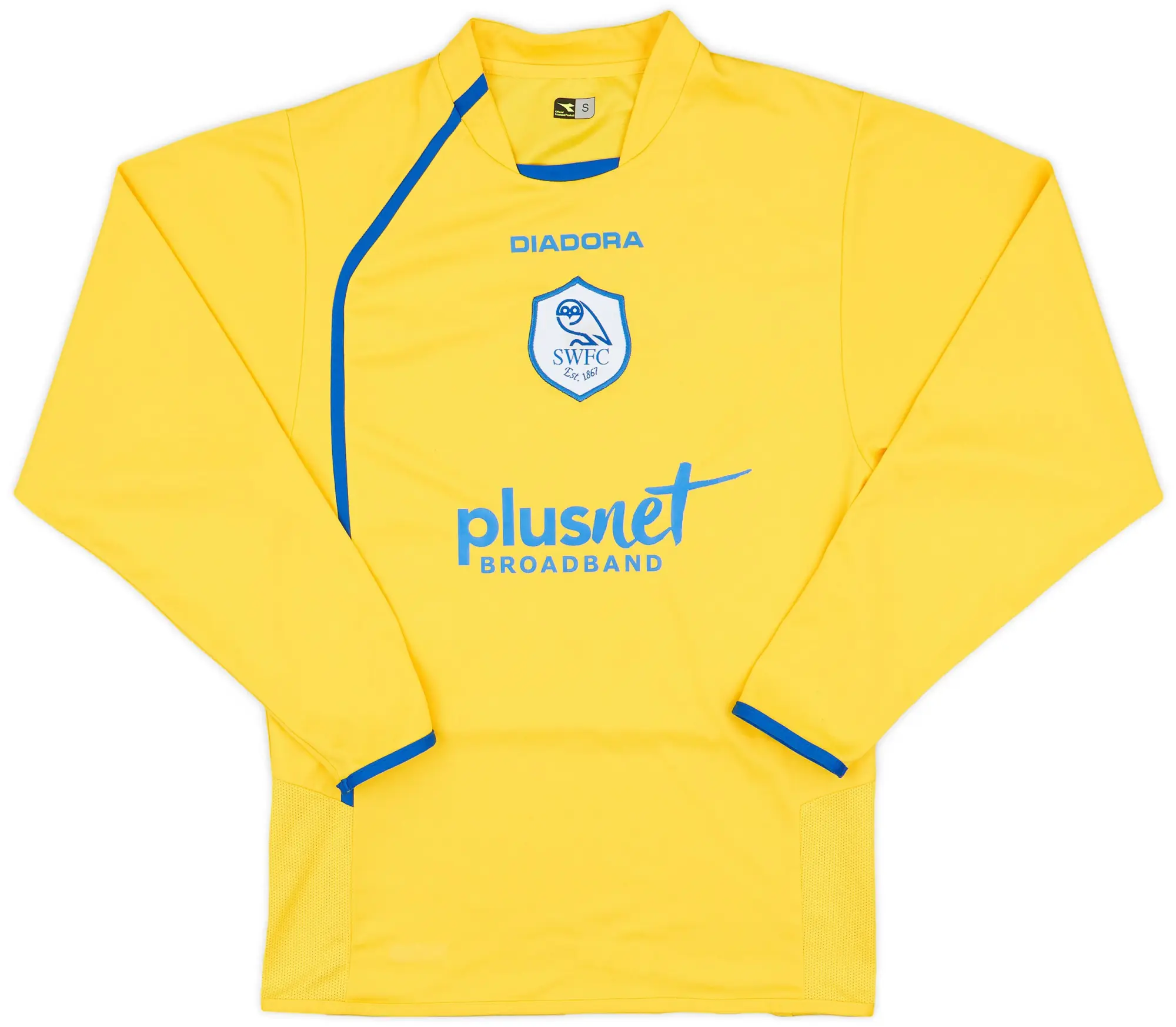 Diadora 2006-07 Sheffield Wednesday Away L/S Shirt - 7/10 - (S)