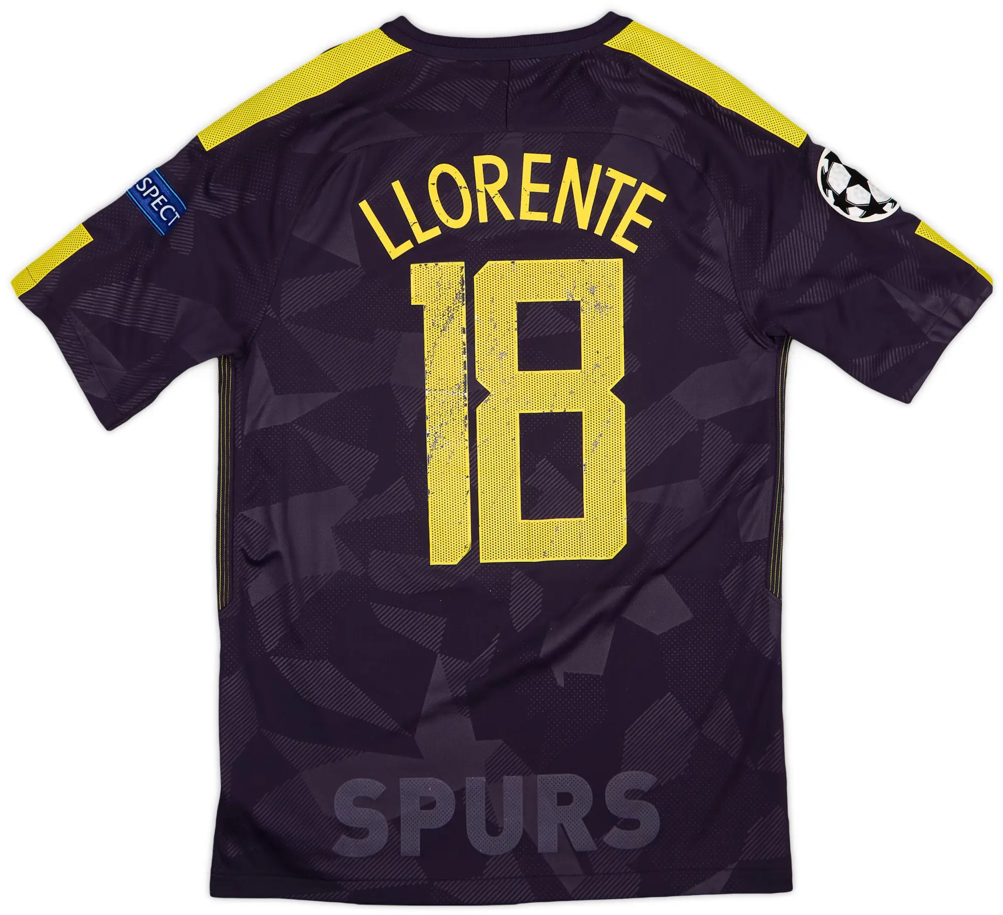 Nike 2017-18 Tottenham Third Shirt LLorente #18 - 6/10 - (S)