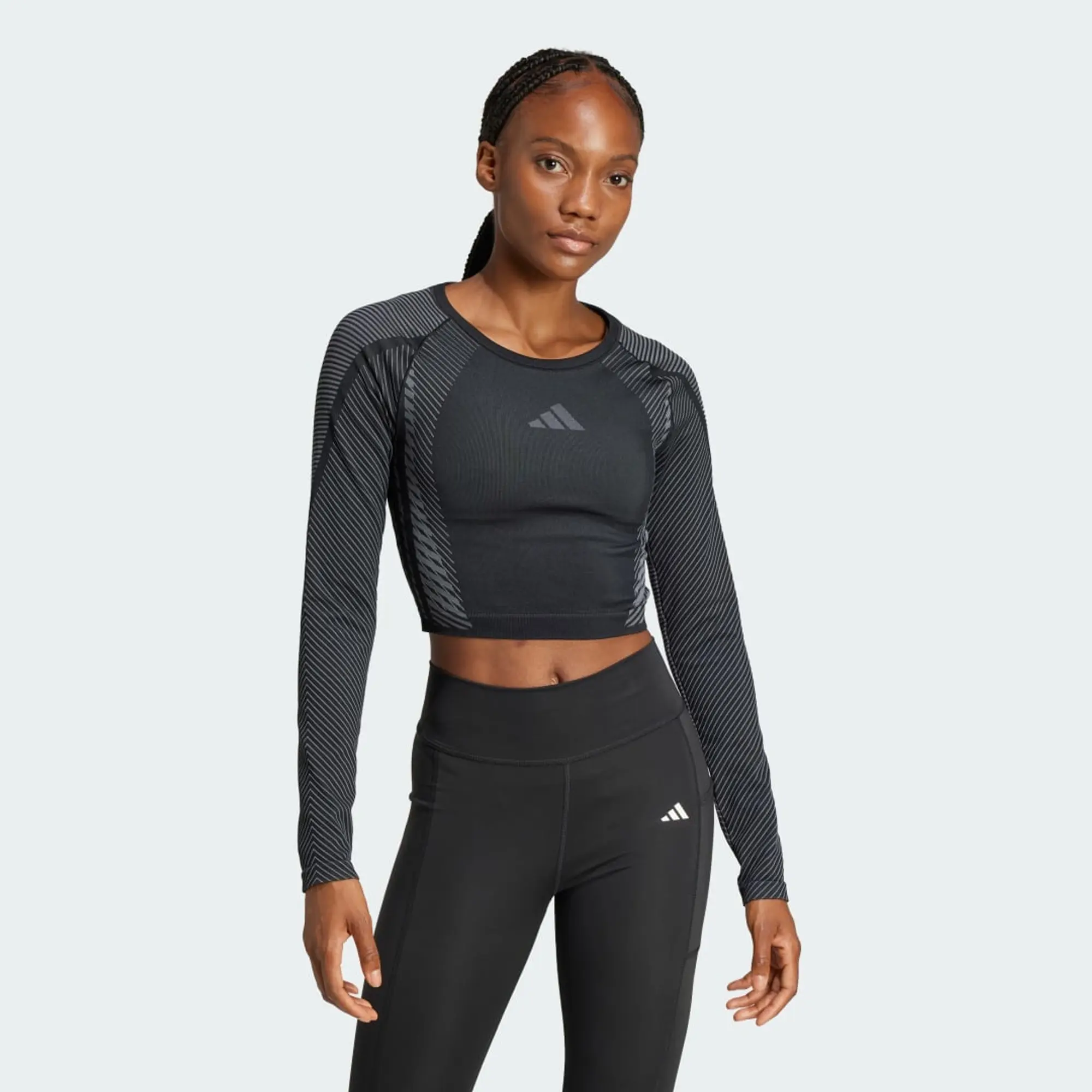 adidas Seamless Knitted Long Sleeve Long-Sleeve Top