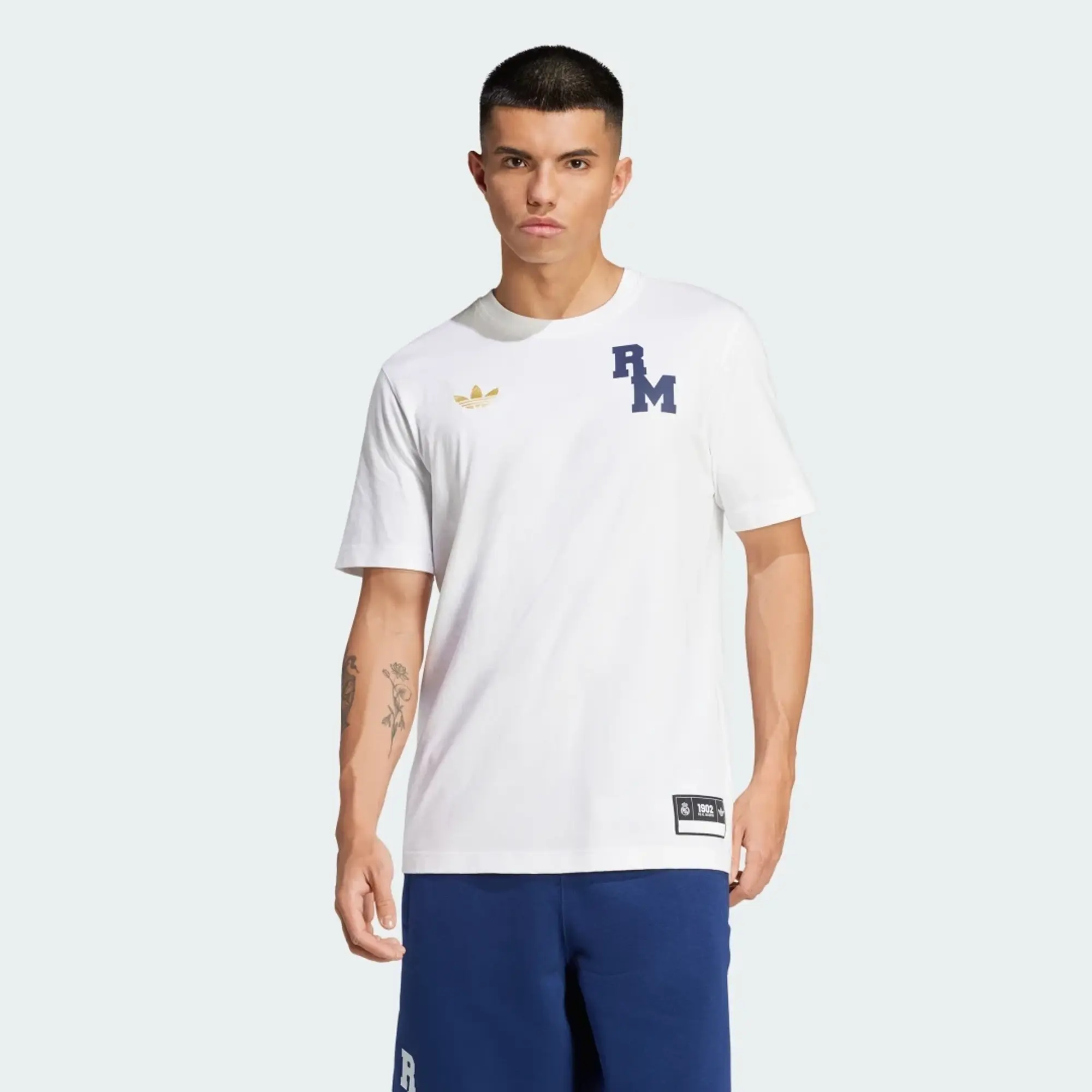 Adidas Originals Real Madrid Vrct Tee In White