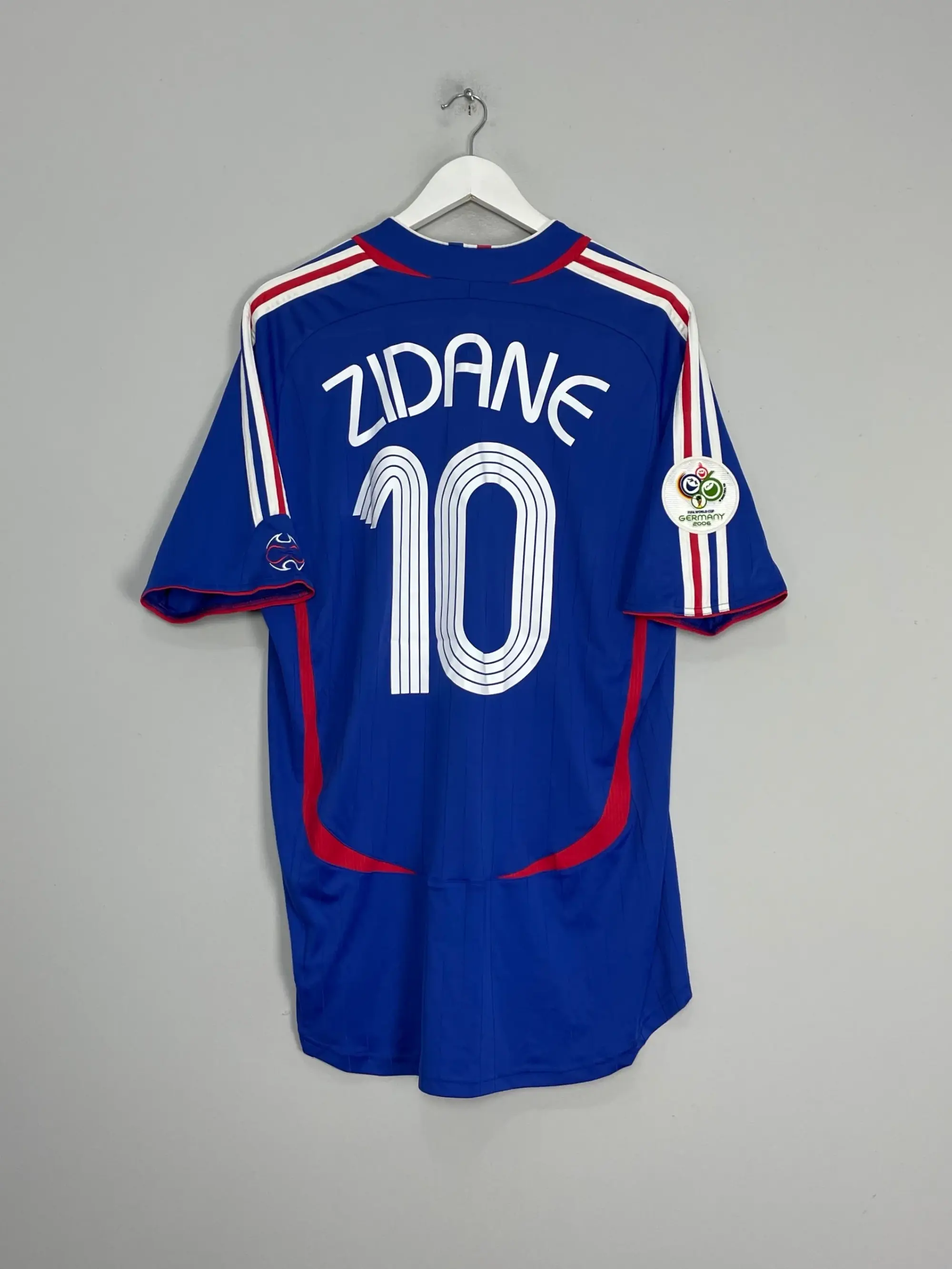 2006/07 FRANCE ZIDANE #10 HOME SHIRT (XL) ADIDAS