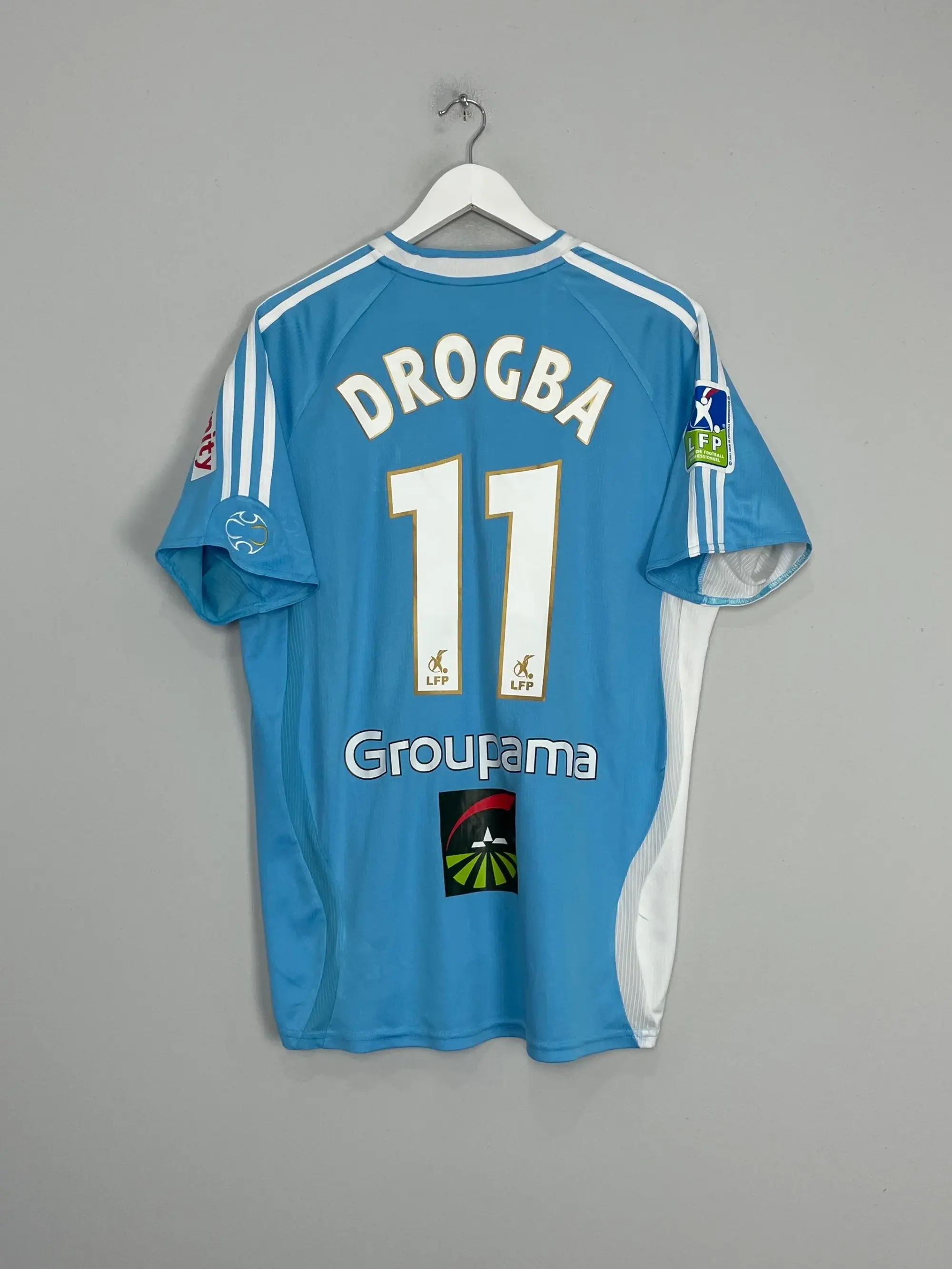 2006/07 MARSEILLE DROGBA #11 AWAY SHIRT (L) ADIDAS