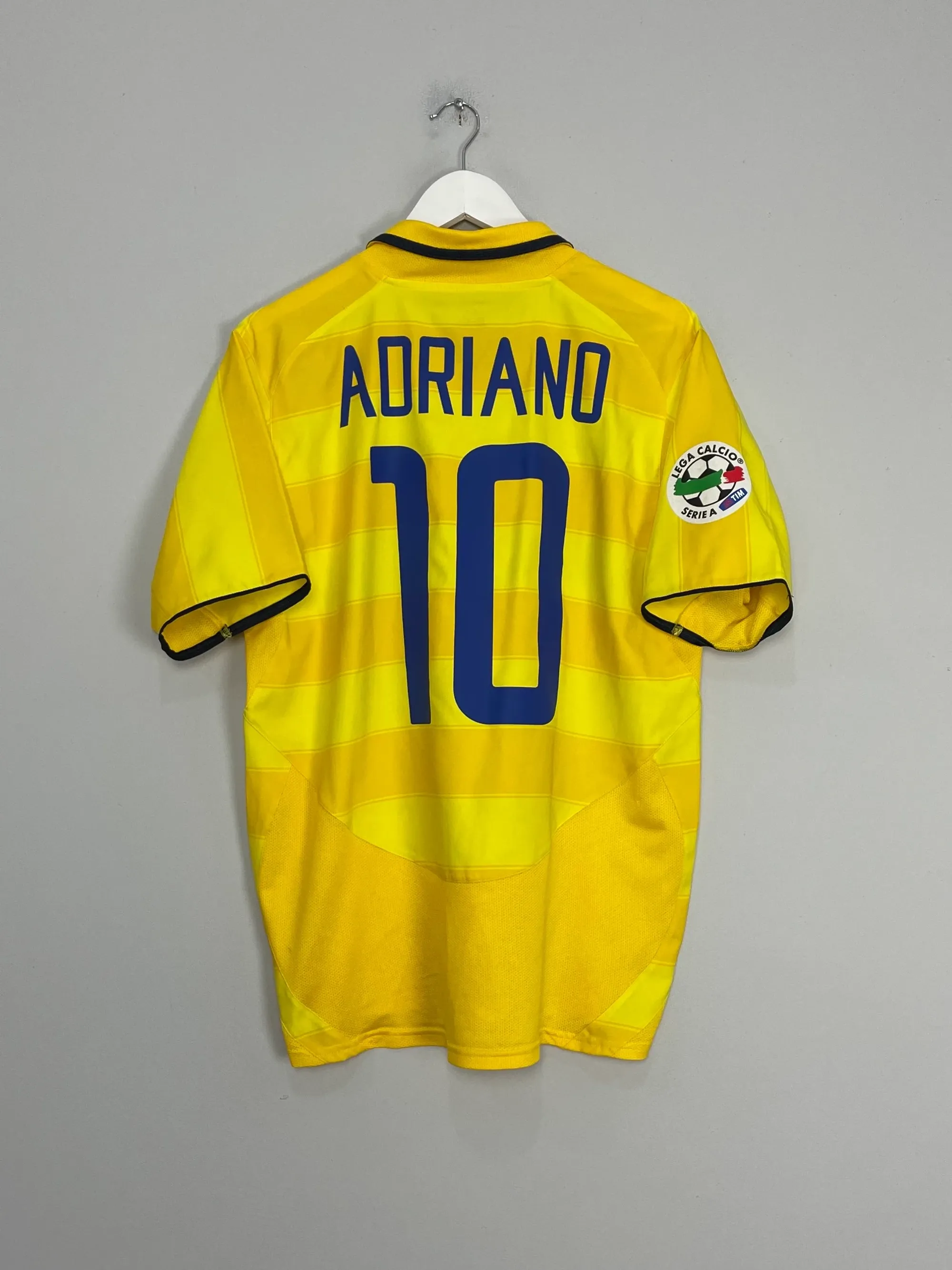 2003/04 INTER MILAN ADRIANO #10 AWAY SHIRT (M) NIKE 827927-078