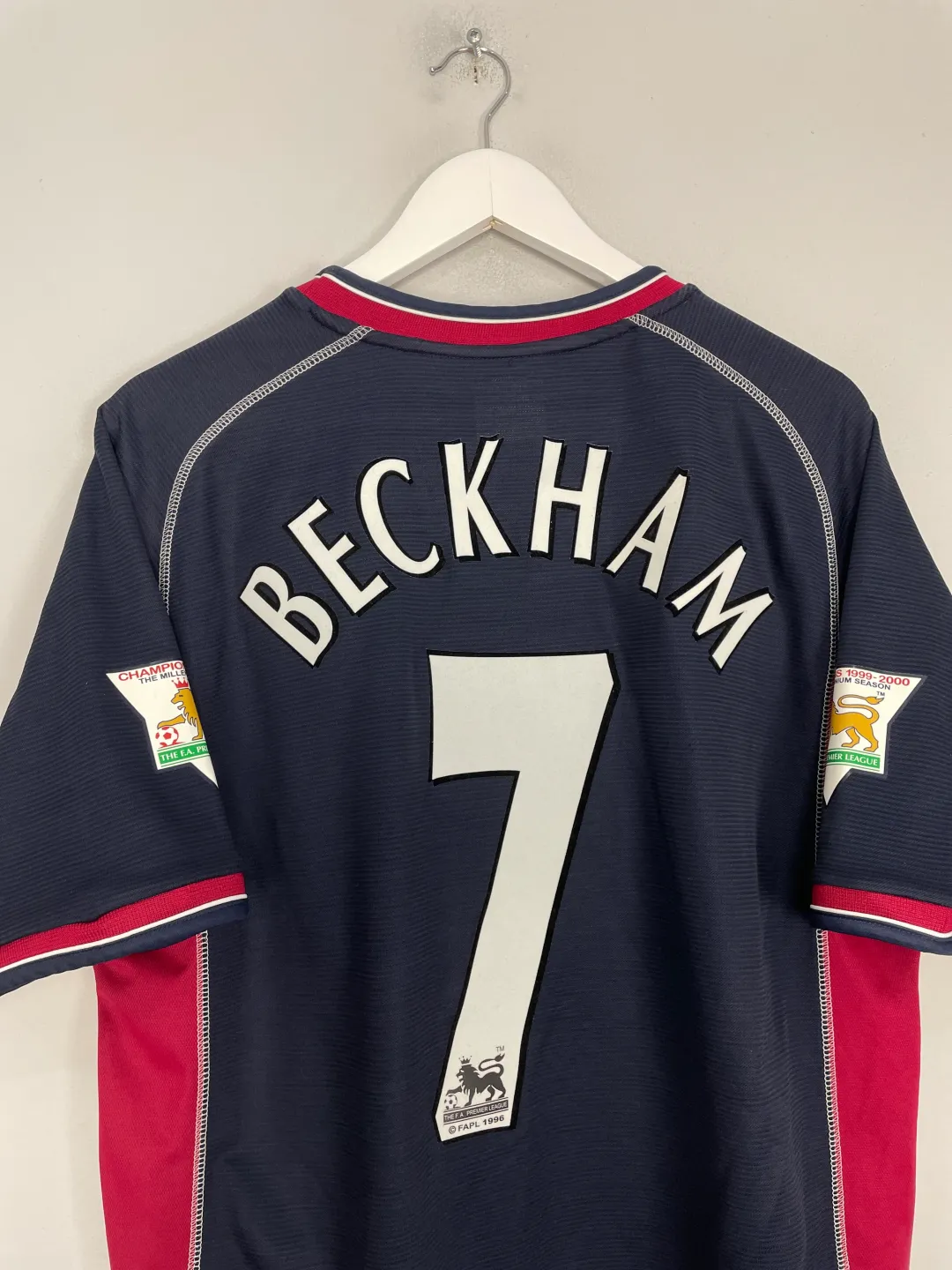 2000/01 MANCHESTER UNITED BECKHAM #7 THIRD SHIRT (L) UMBRO