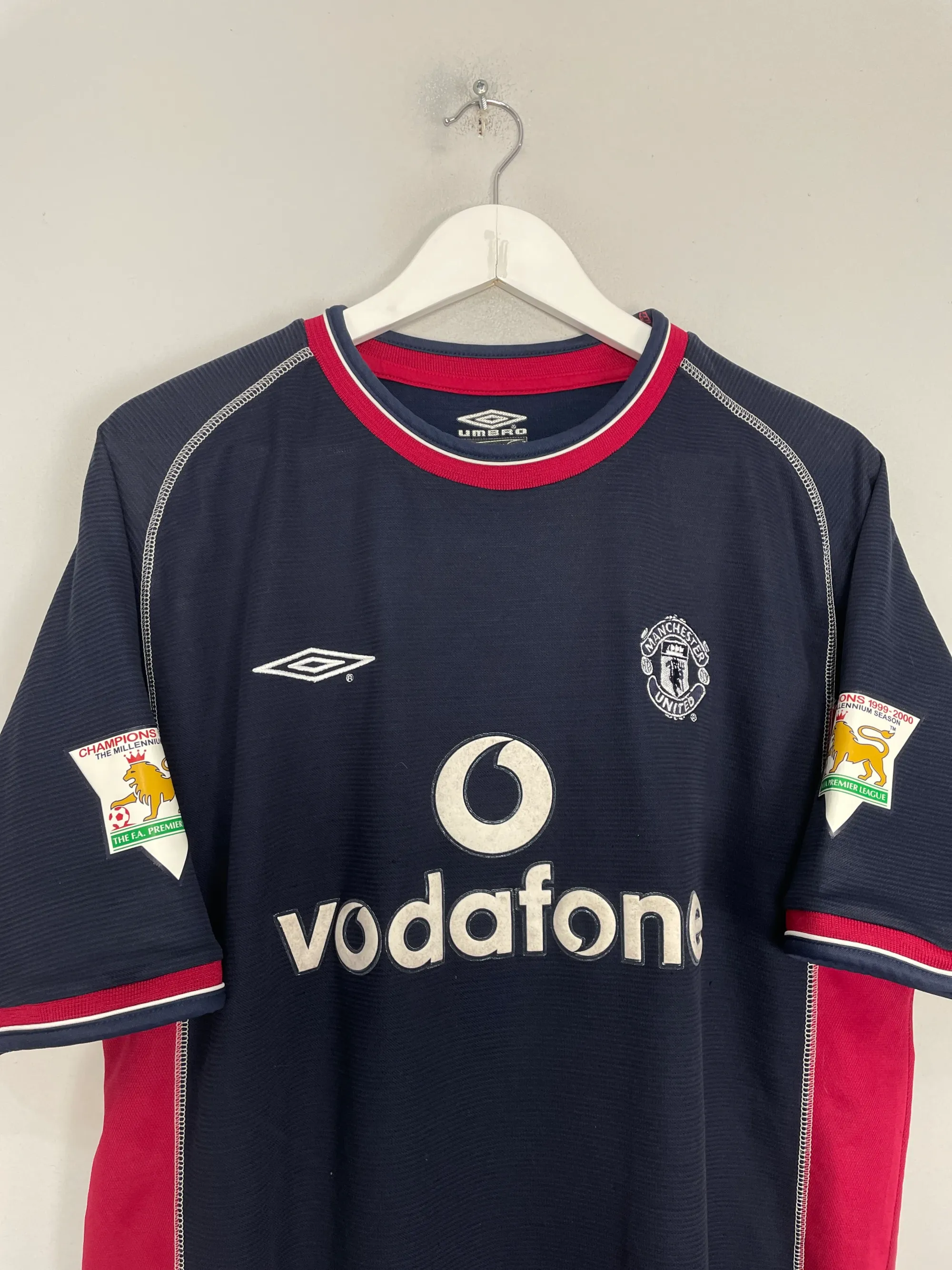 2000/01 MANCHESTER UNITED BECKHAM #7 THIRD SHIRT (L) UMBRO