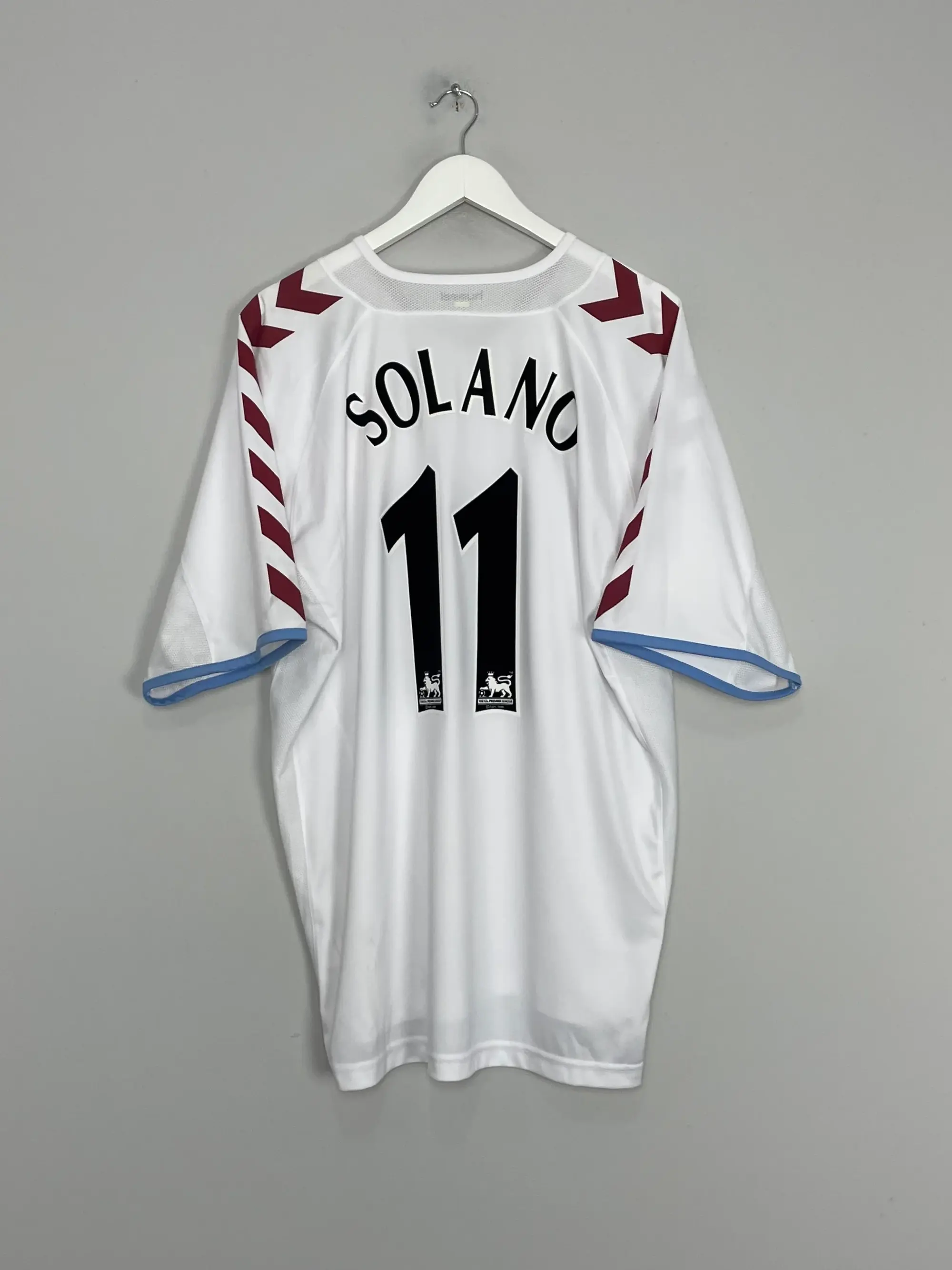 2004/05 ASTON VILLA SOLANO #11 AWAY SHIRT (XXL) HUMMEL