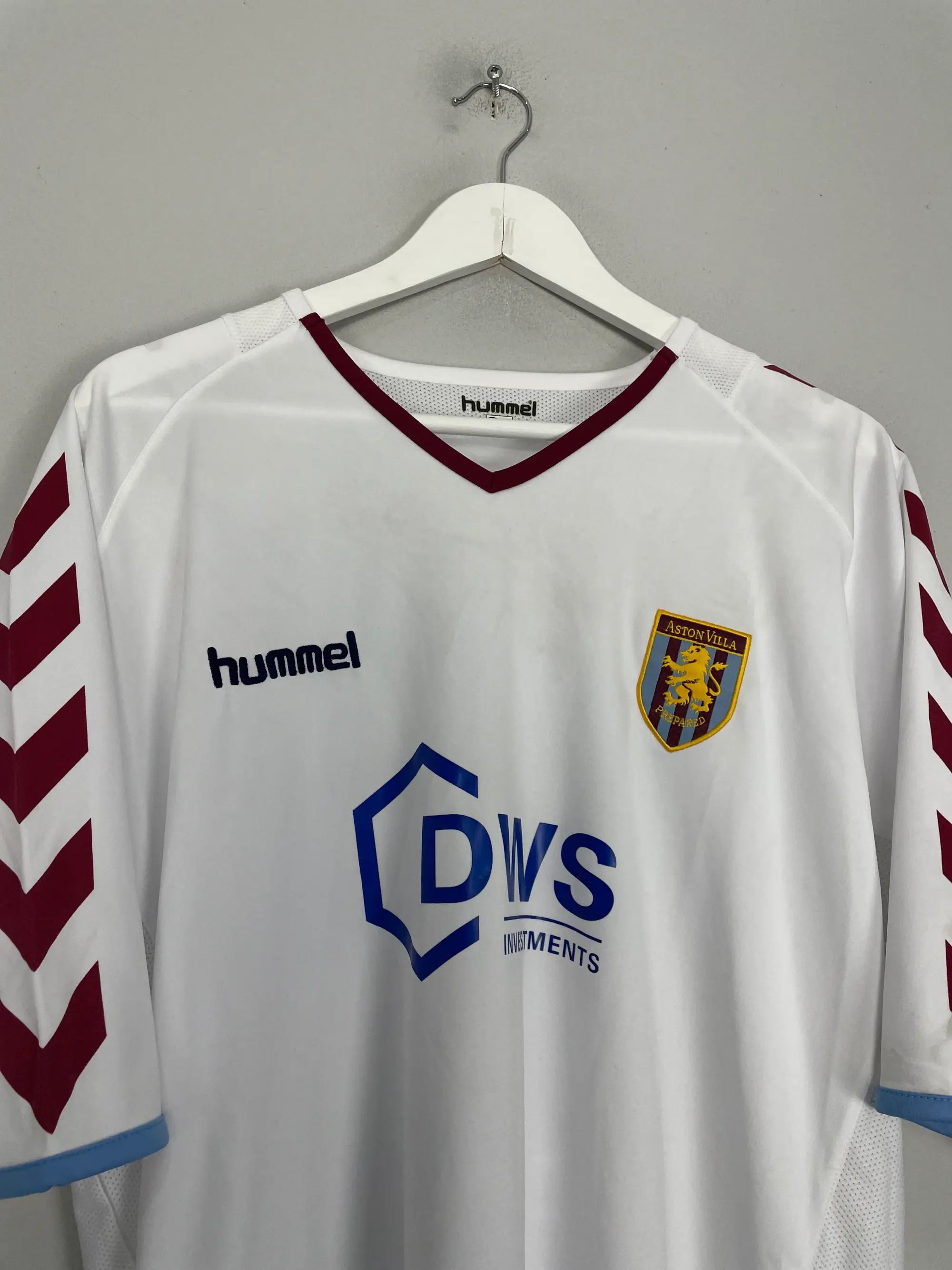 2004/05 ASTON VILLA SOLANO #11 AWAY SHIRT (XXL) HUMMEL