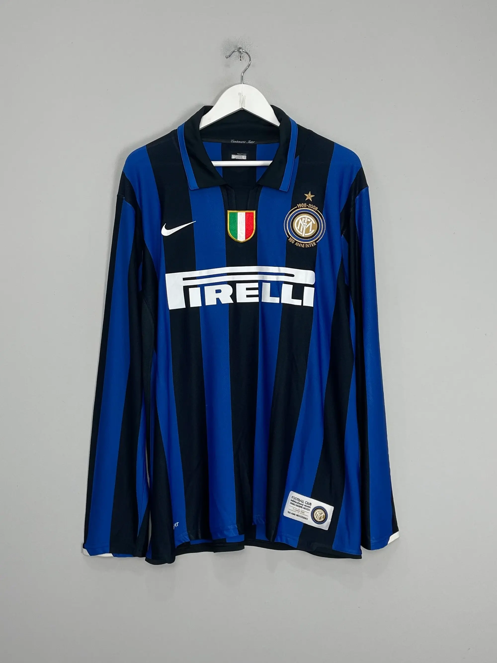 ”00s NIKE\" intel milano #4 zannetti XL 00s NIKE