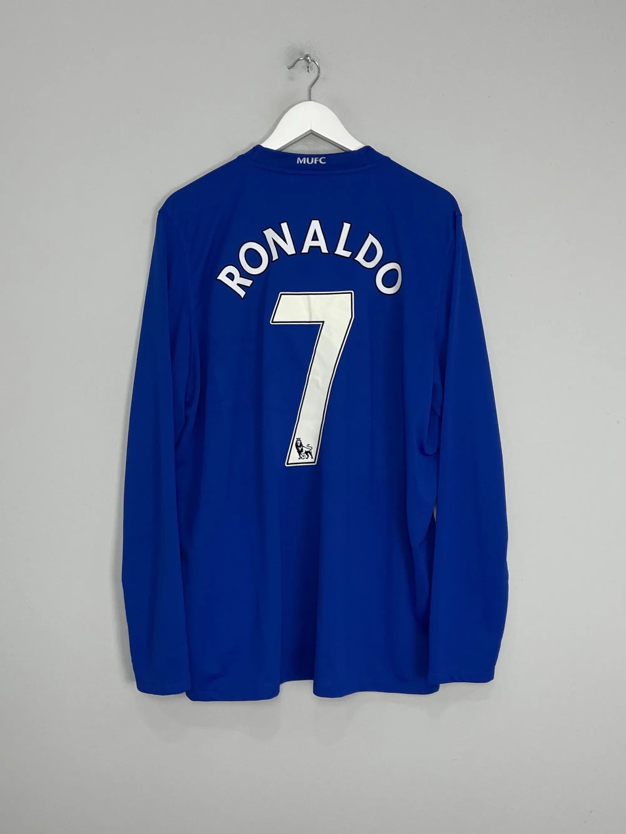 2008/09 MANCHESTER UNITED RONALDO #7 L/S THIRD SHIRT (XL) NIKE 