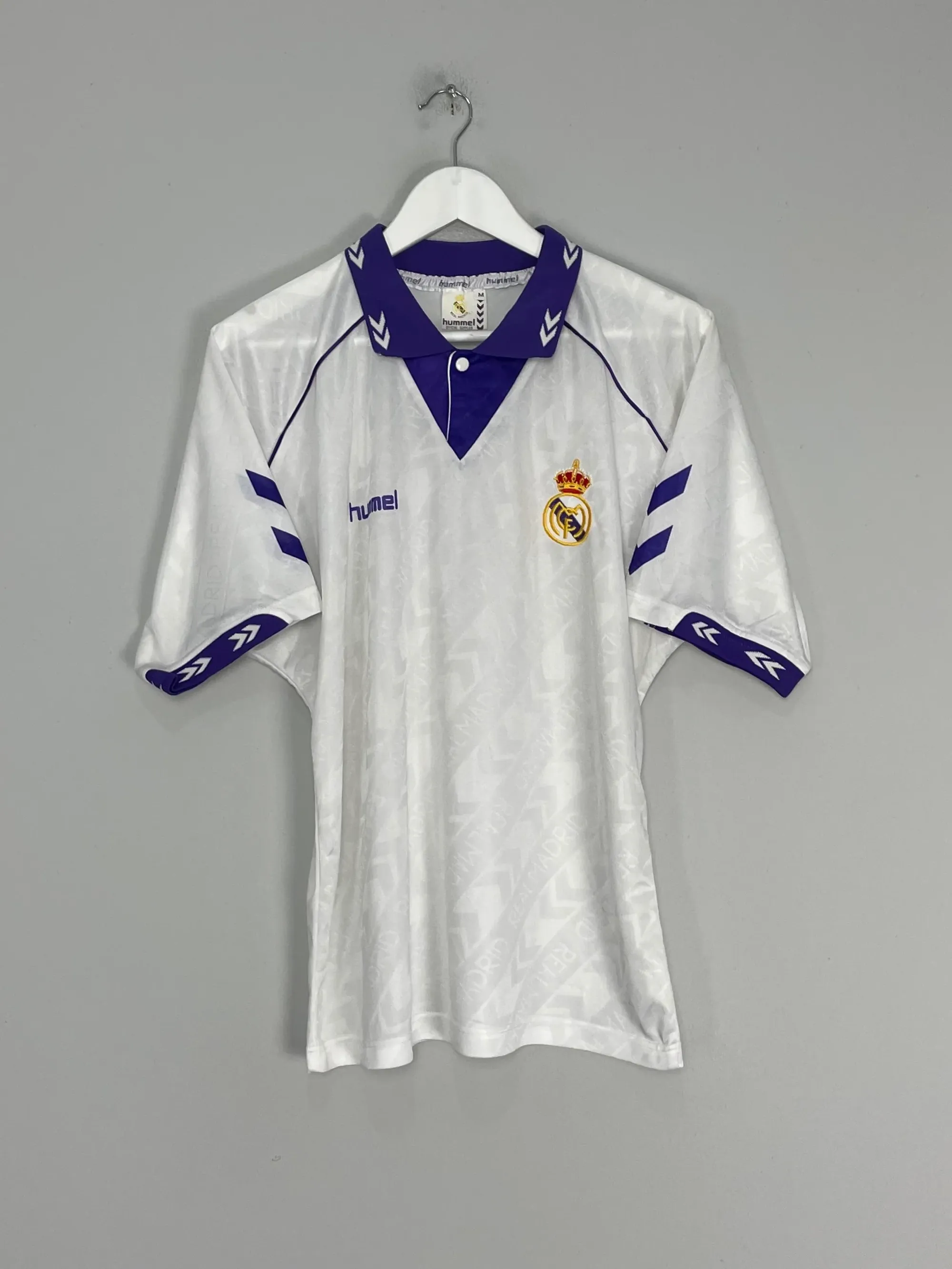 1993/94 REAL MADRID HOME SHIRT (M) HUMMEL | 8301631635683 | FOOTY.COM