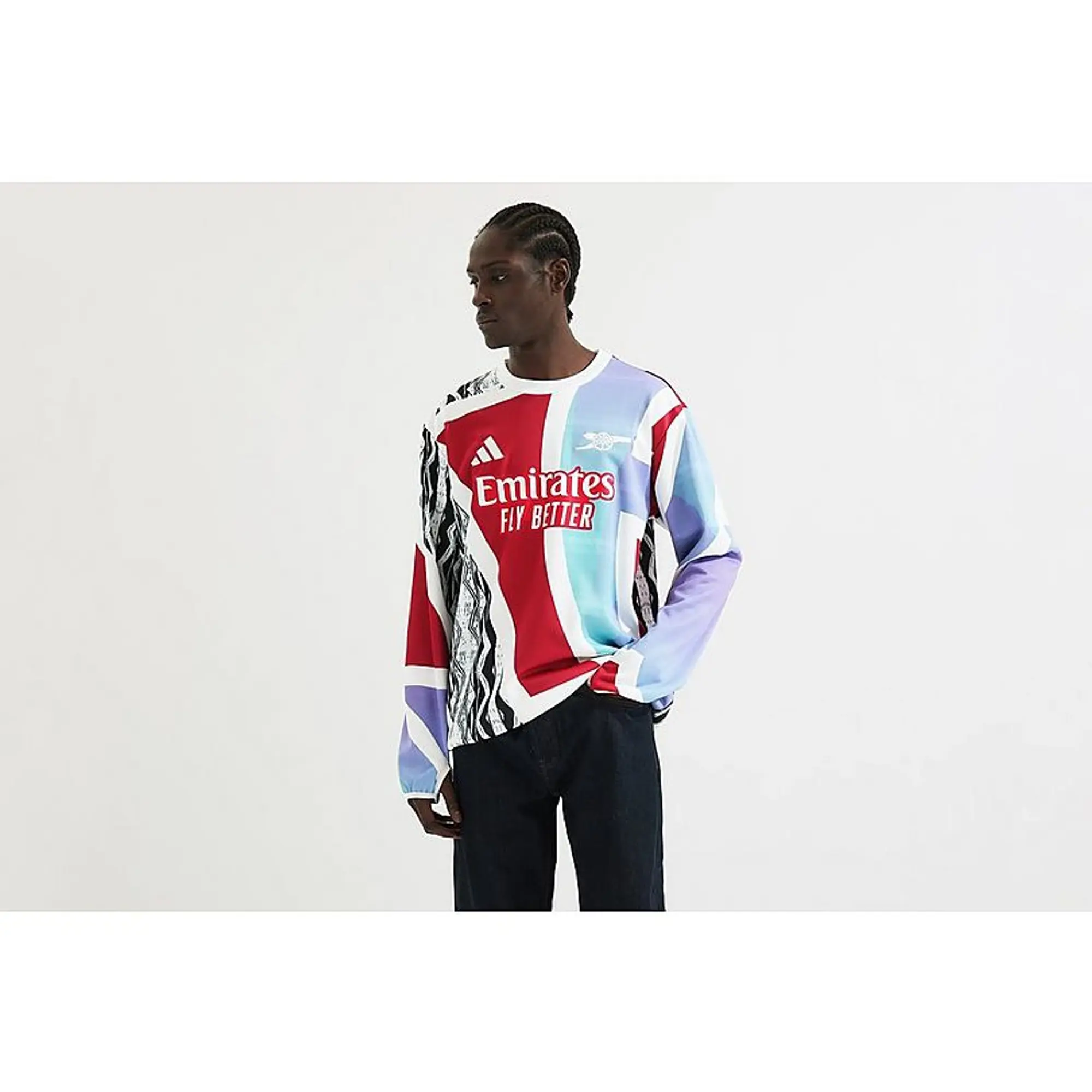 Arsenal adidas 24 25 Pre Match Warm Top Multicolor JE7564 FOOTY.COM