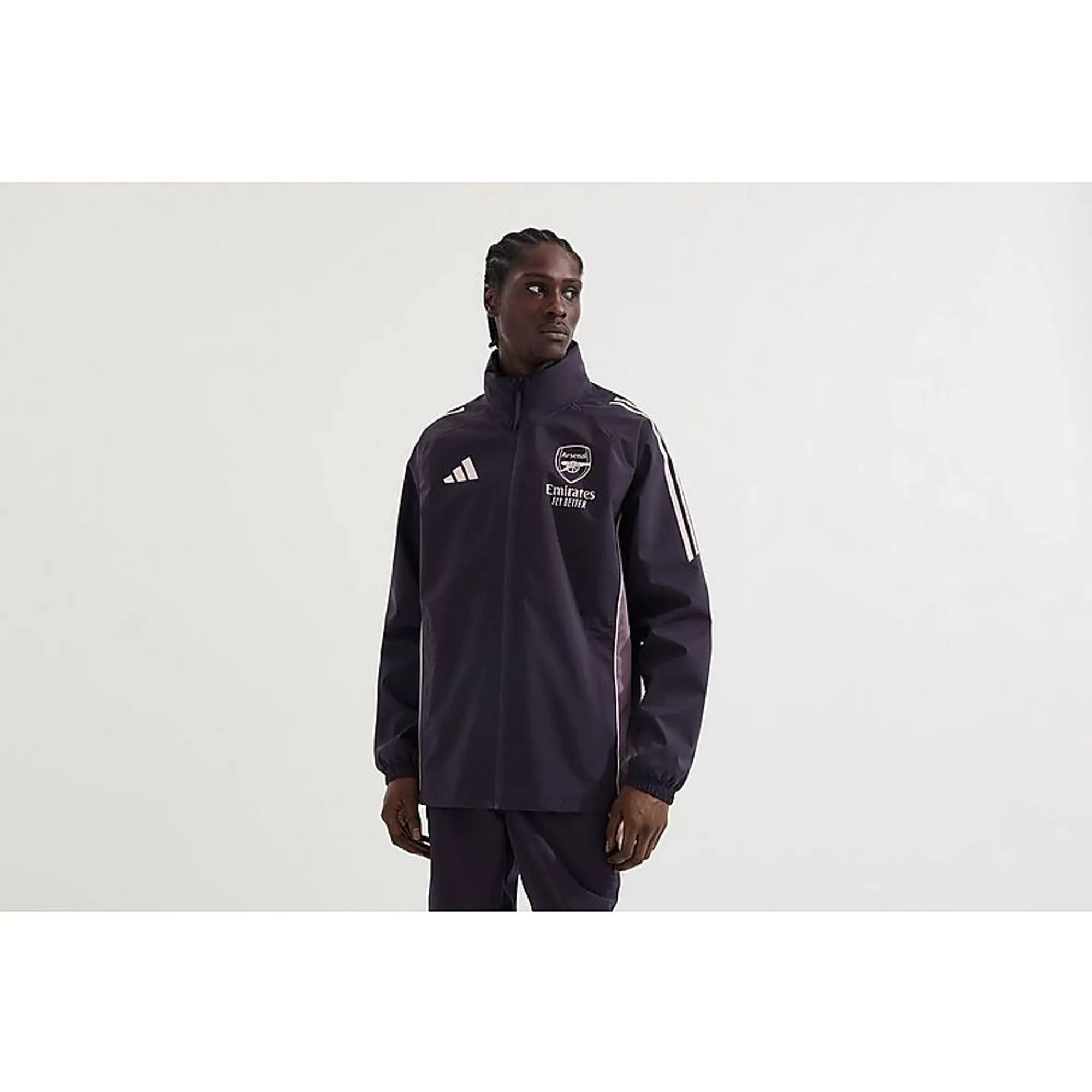 Arsenal adidas 24/25 Purple Rain Jacket, Multicolor
