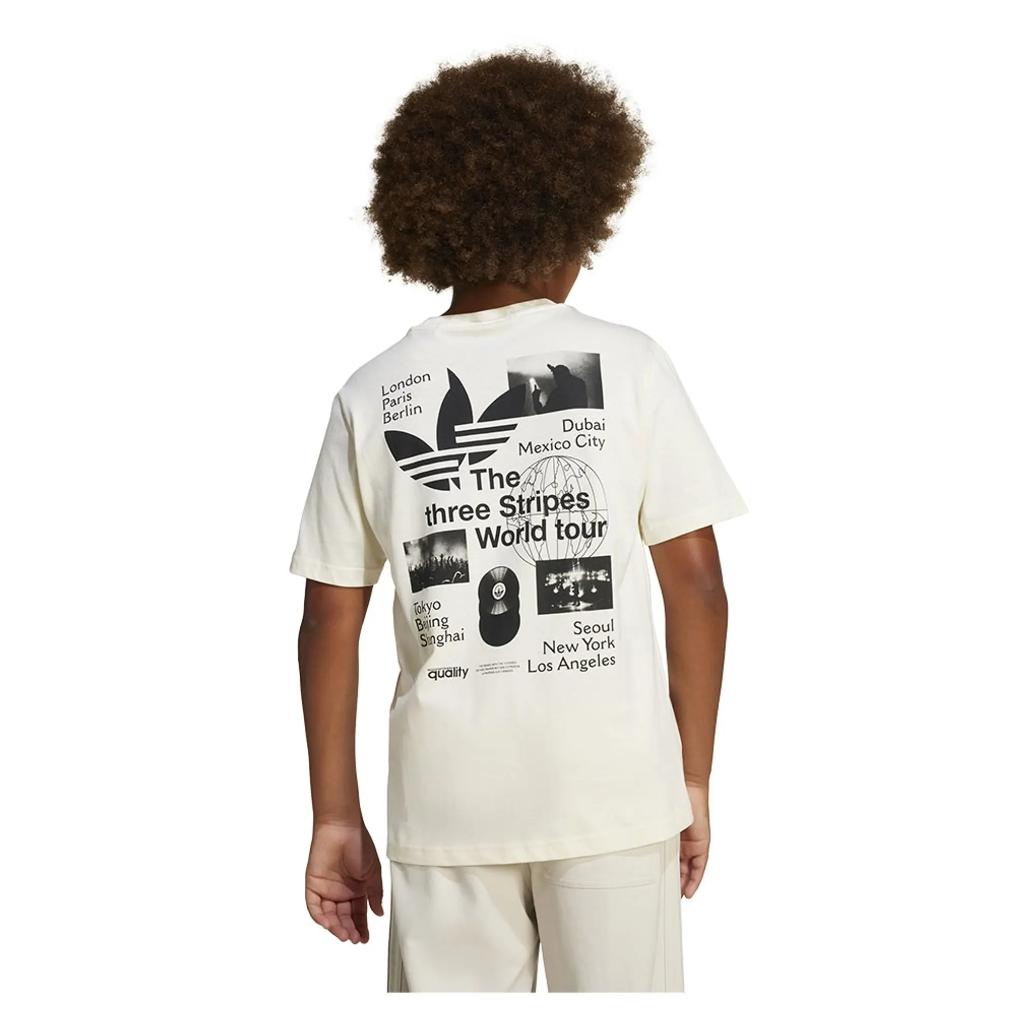 adidas Originals Junior Worldwide T-Shirt - White - Size XL/B - White