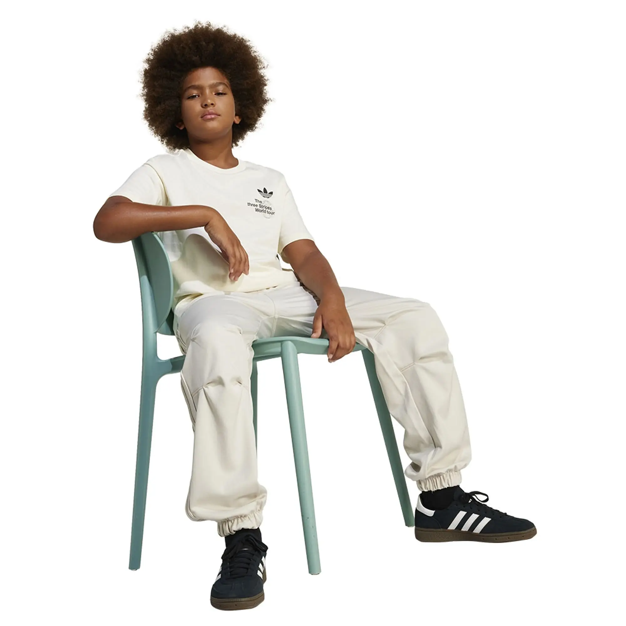 adidas Originals Junior Worldwide T-Shirt - White - Size XL/B - White