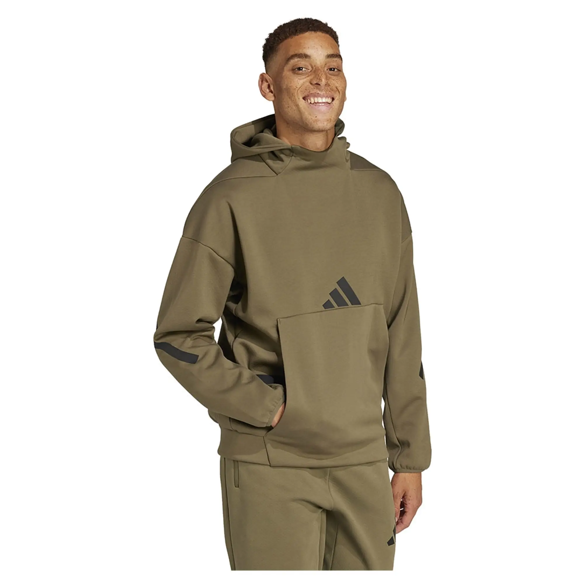 Sweatshirt Adidas Z.N.E. Premium Hoodie Olive Strata Xxl