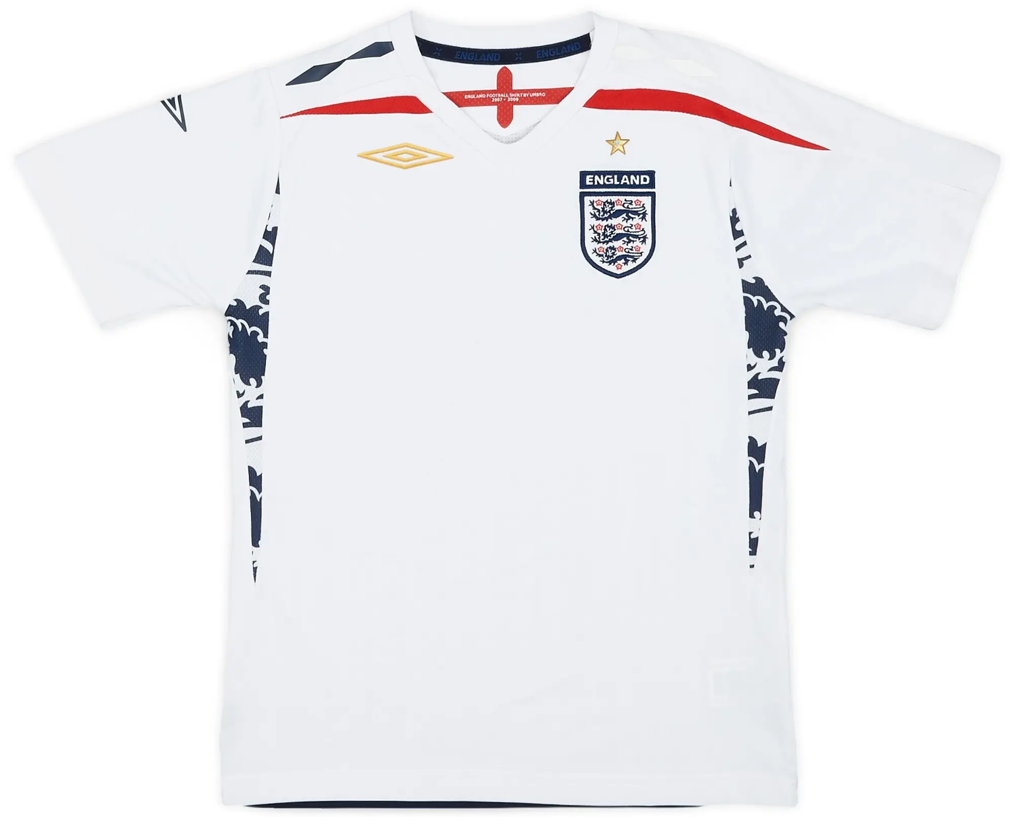 Umbro 2007-09 England Home Shirt - 7/10 - (S.Boys)