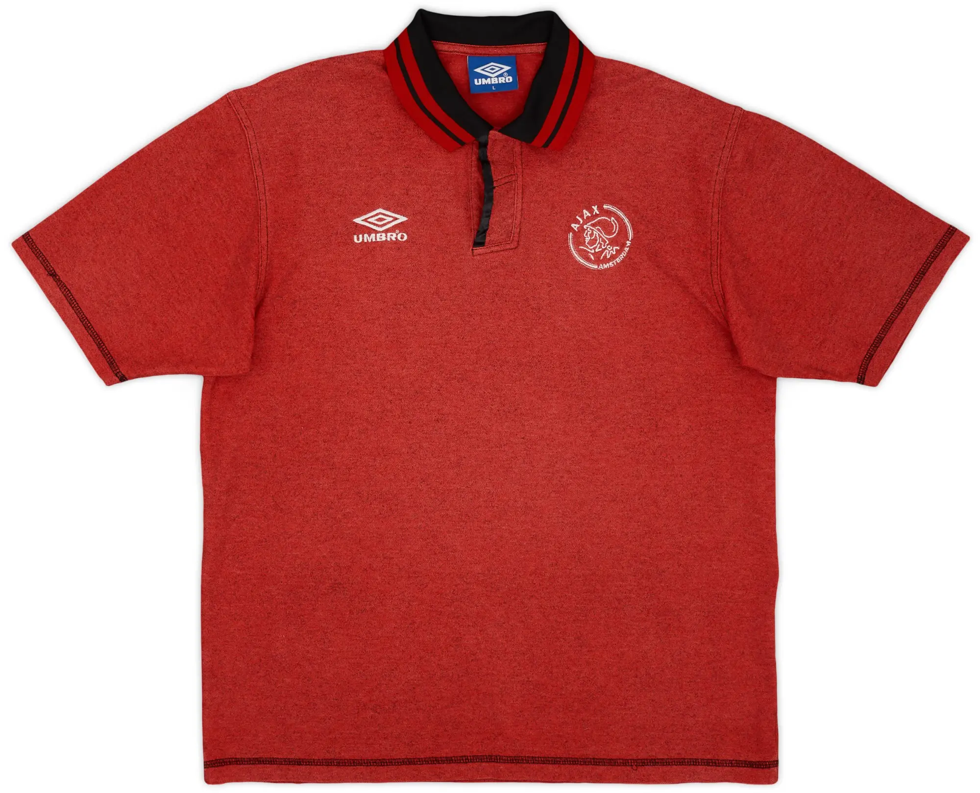 1995-96 Ajax Umbro Polo Shirt - 8/10 - (L)