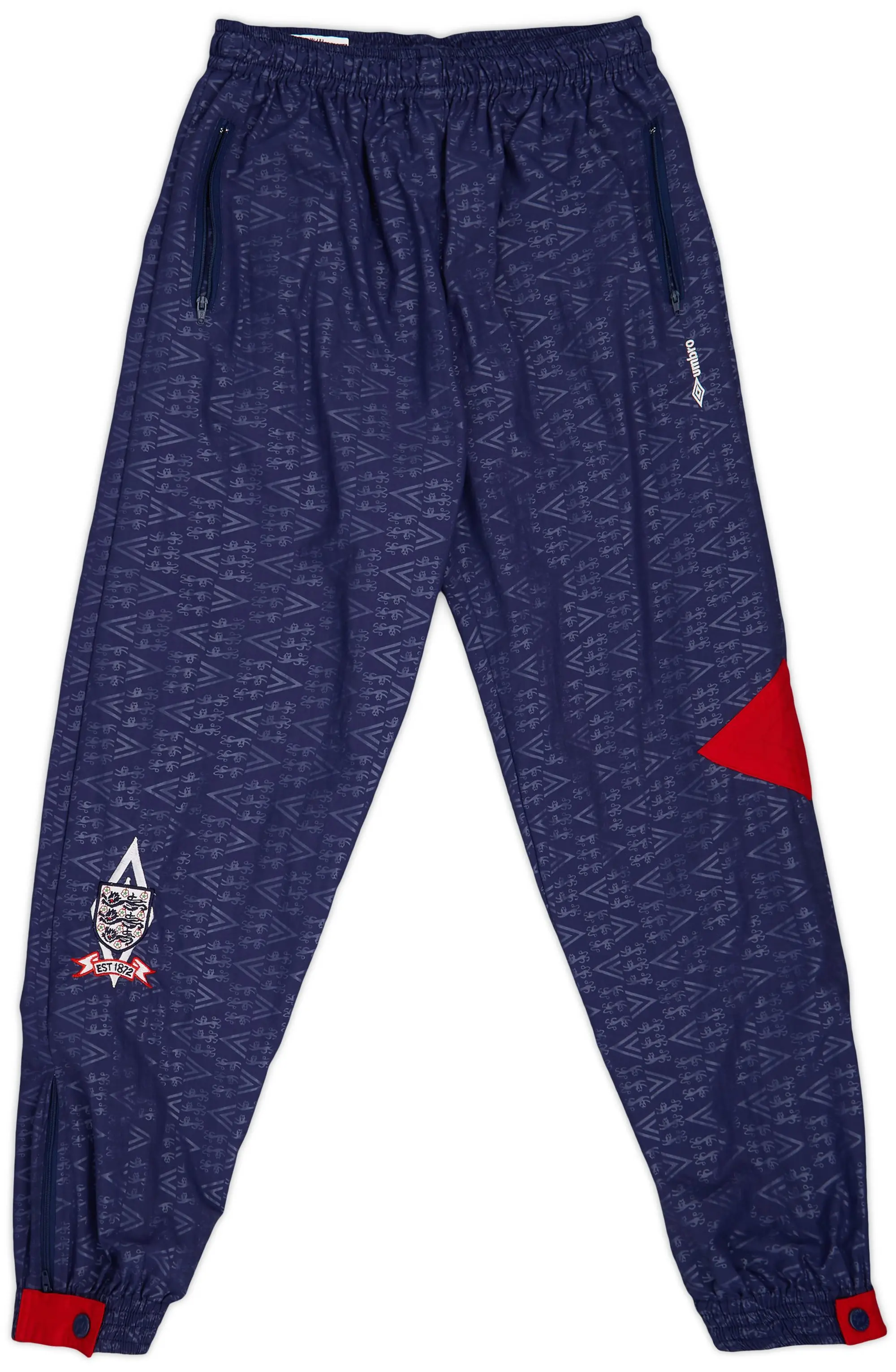 1990-92 England Umbro Tracksuit Bottoms - 8/10 - (S)