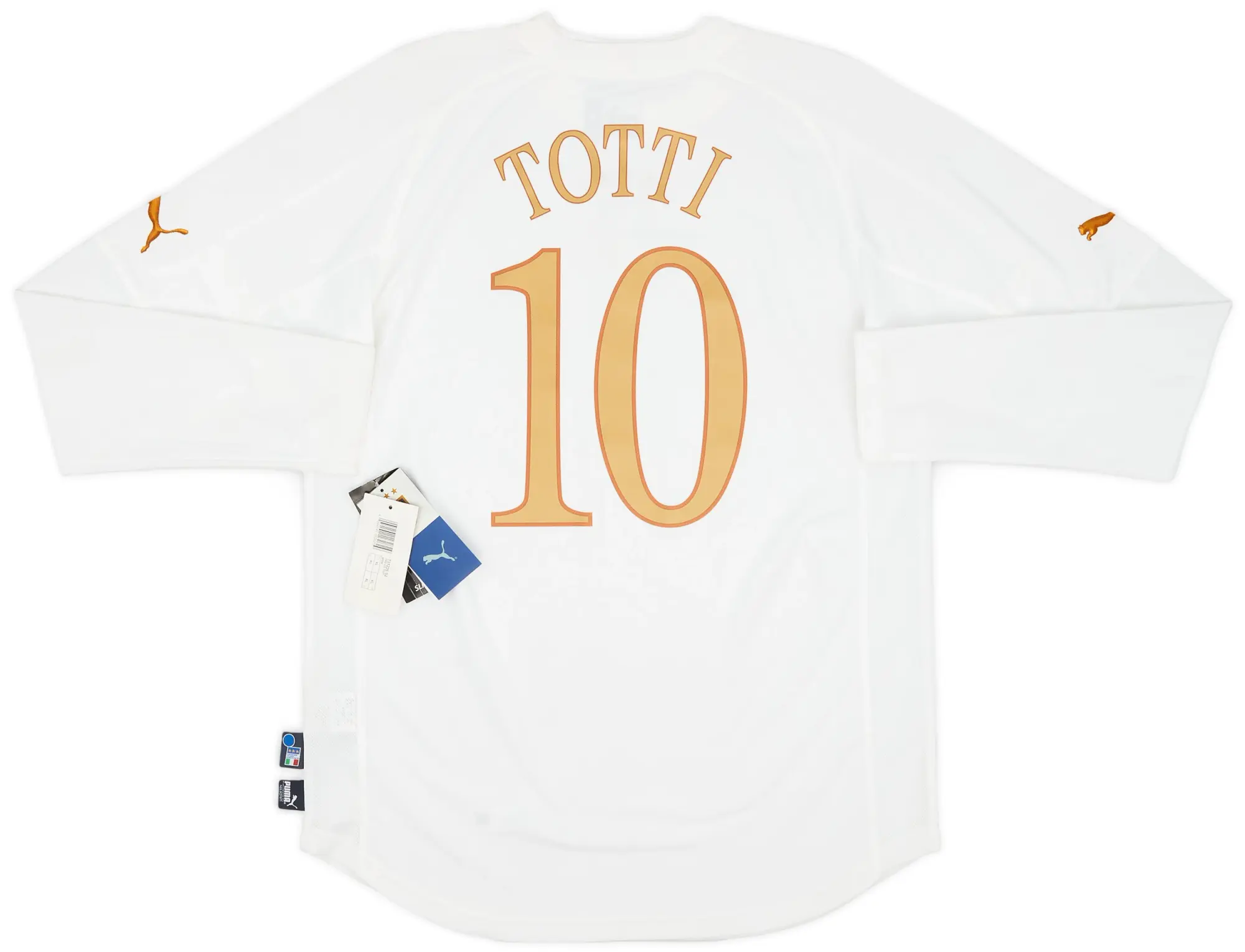 Puma 2004-06 Italy Away L/S Shirt Totti #10 (XL)