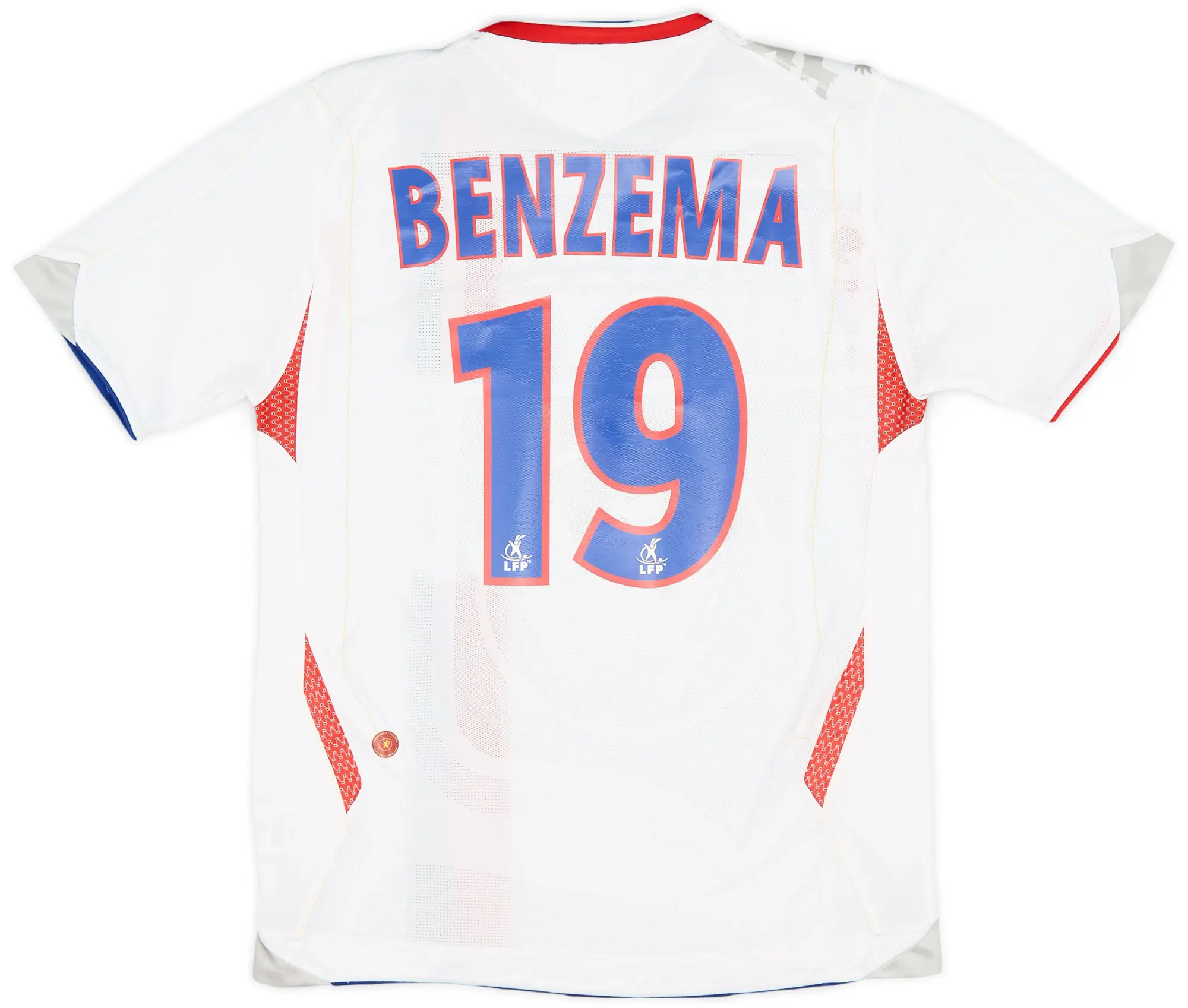 Umbro 2006-07 Lyon Home Shirt Benzema #19 - 5/10 - (S)